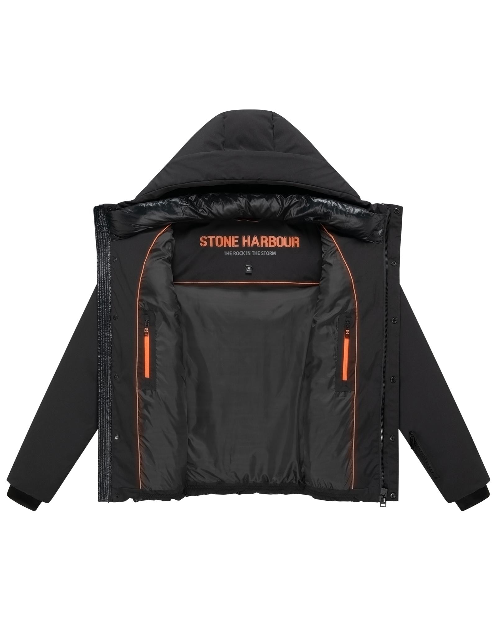 Stone Harbour Outdoorjacke »Nerioo XX« mit Kapuze Winterjacke im Stepp-Materialmix mit Kapuze, winddicht