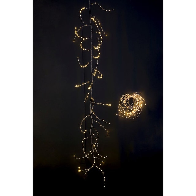 KONSTSMIDE LED-Lichterkette »Weihnachtsdeko aussen«, variabel als  Lichterkranz/Lichtergirlande, braun, 240 warmw. Dioden bestellen | BAUR