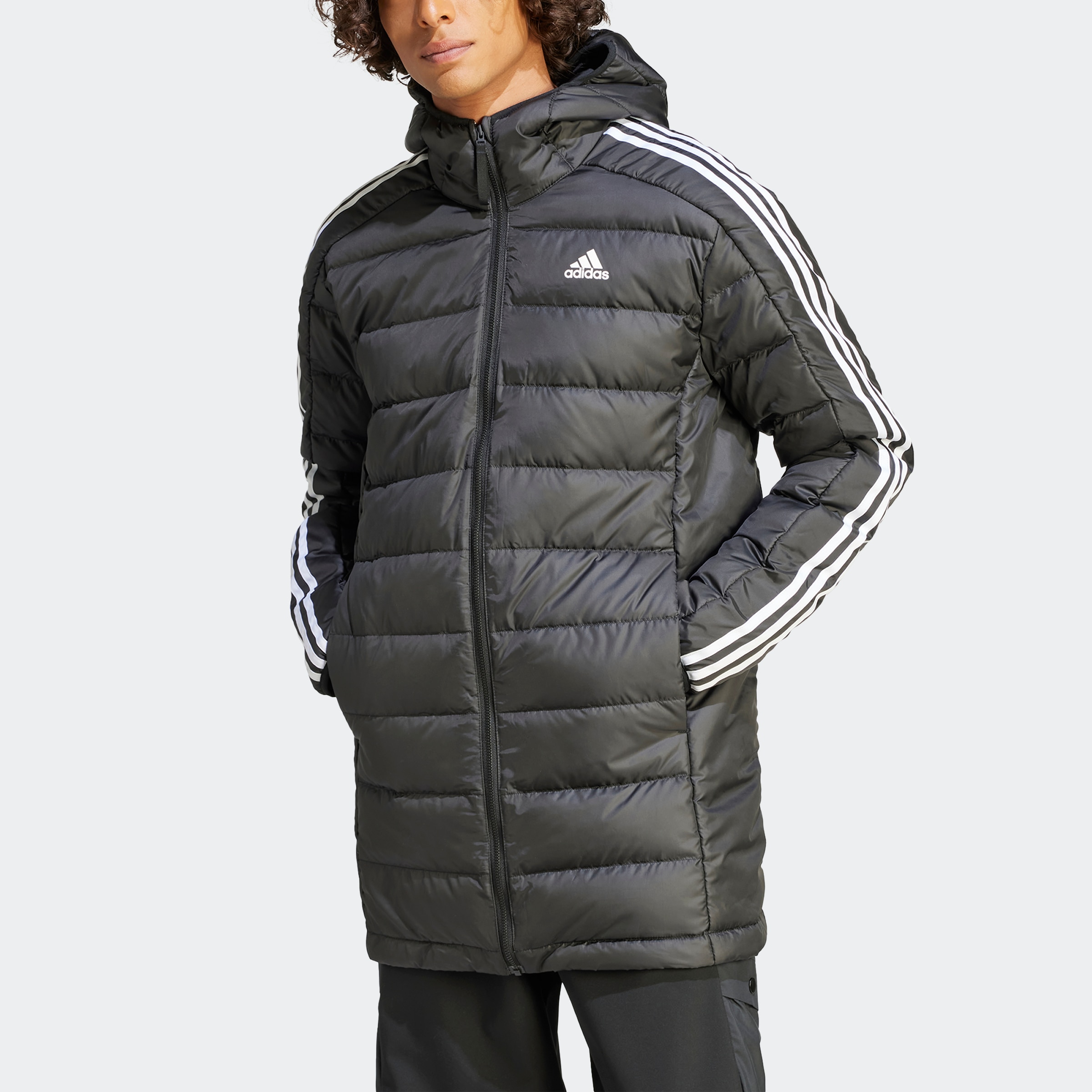 adidas Sportswear Steppmantel »ESS 3S L D H PA«, (1 tlg.)