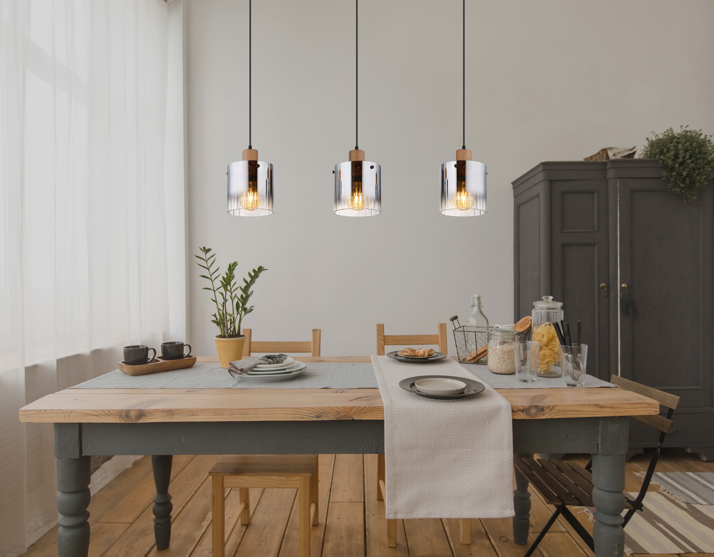 GLOBO LIGHTING Hängeleuchte »UNDERWOOD« E27 1 Stk. Hängelampe Esszimmer-Leuchte Esstischleuchte Wohnzimmer