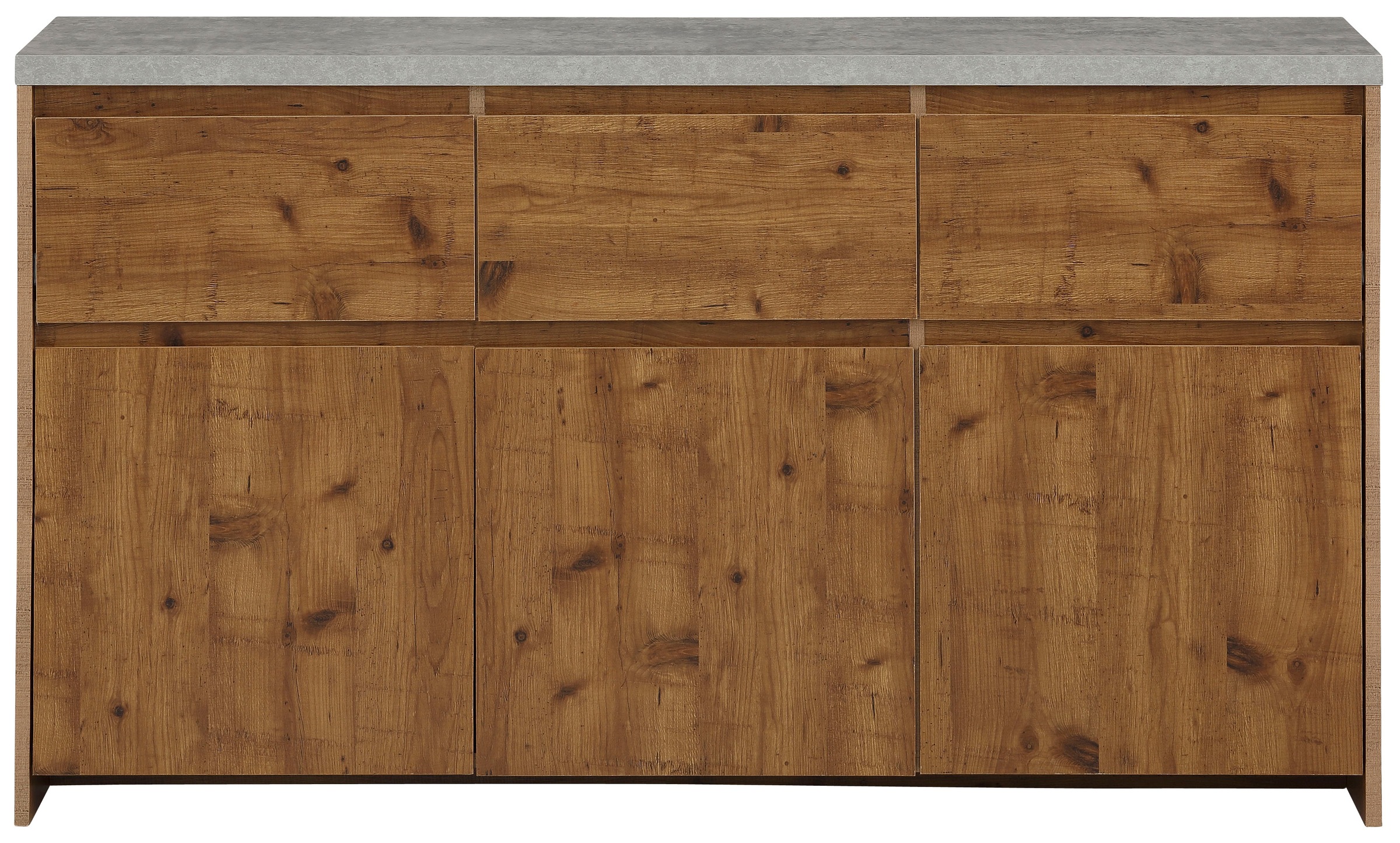 OTTO home Highboard "Maribo" Kommode im modernen Landhaus-Stil, mit Betontopplatte, Breite 140 cm