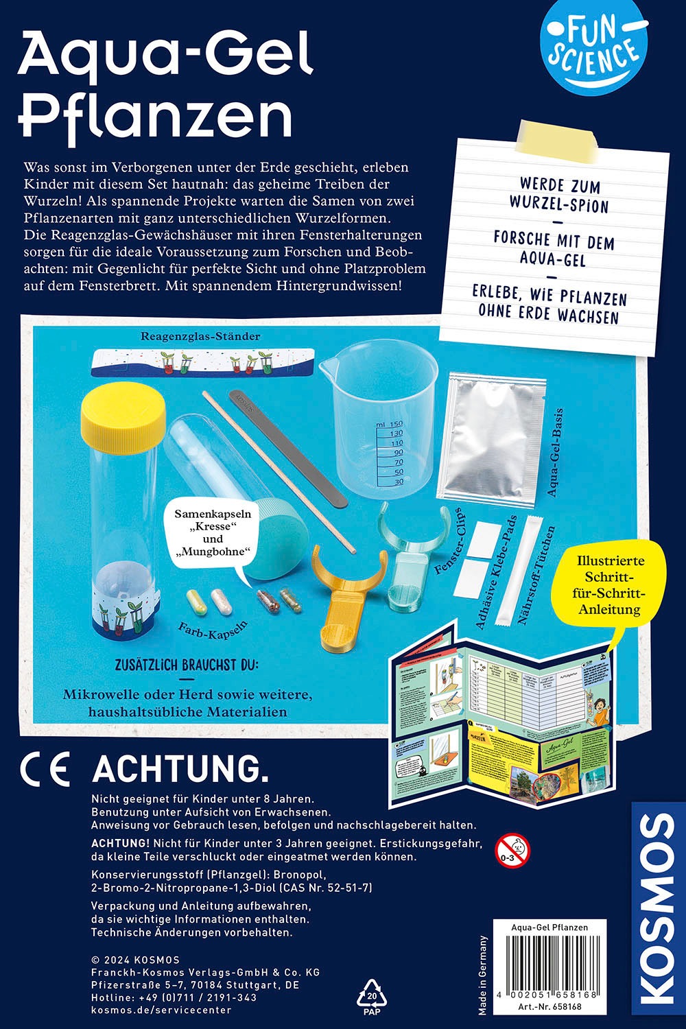 Kosmos Experimentierkasten »Fun Science Aqua-Gel Pflanzen«, Made in Germany