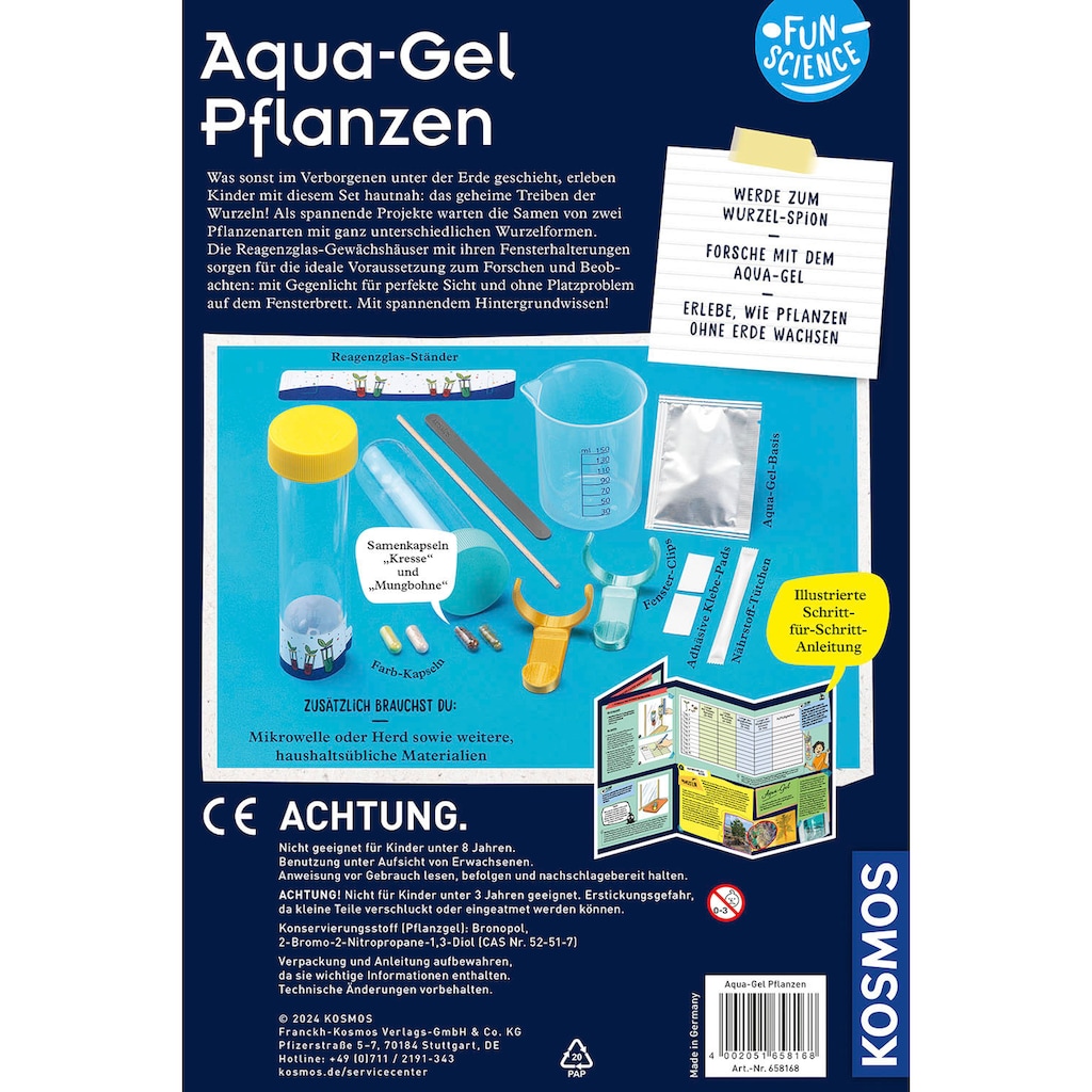 Kosmos Experimentierkasten »Fun Science Aqua-Gel Pflanzen«