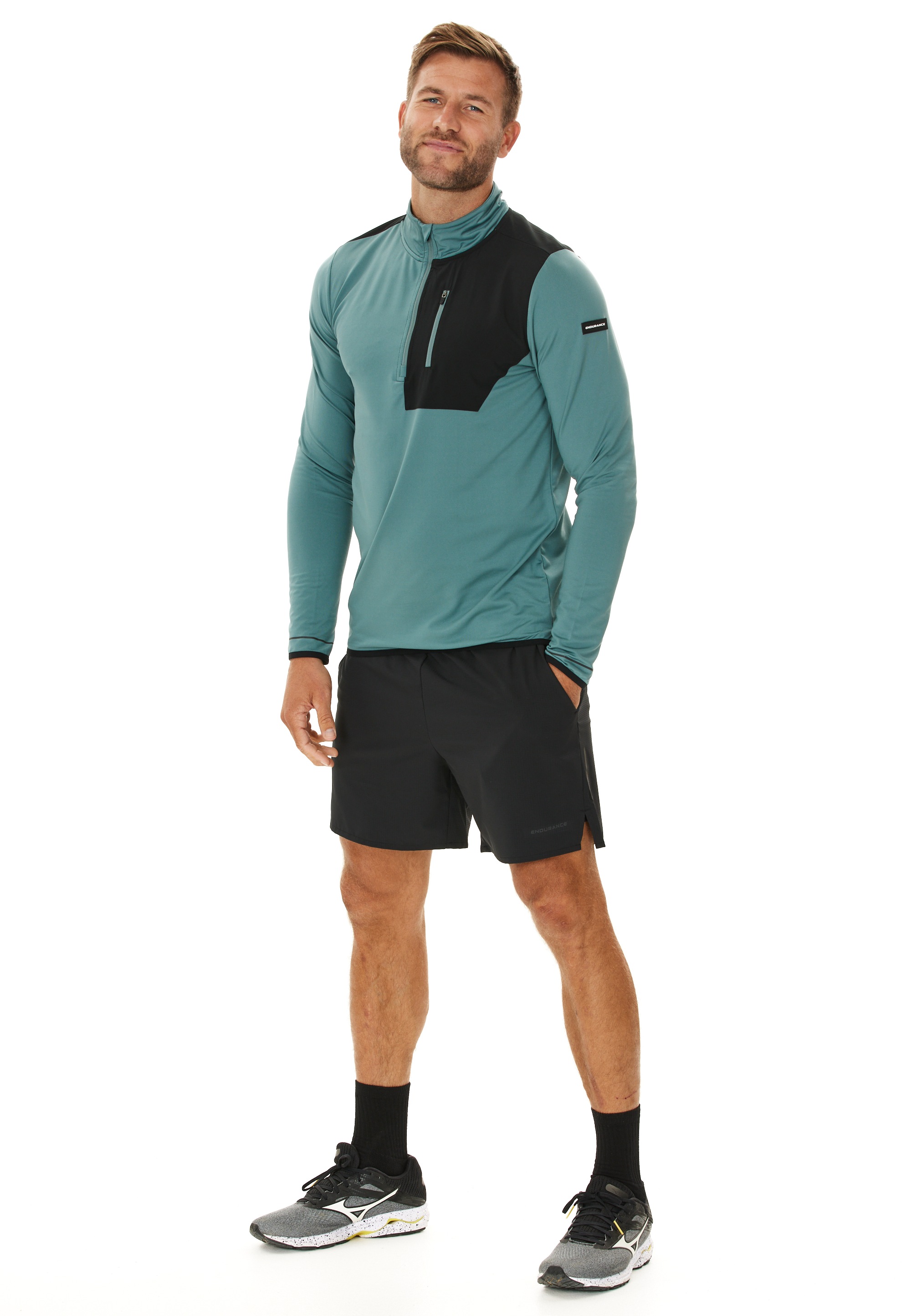 ENDURANCE Strickpullover »Breger«, mit Reißverschluss-Brusttasche