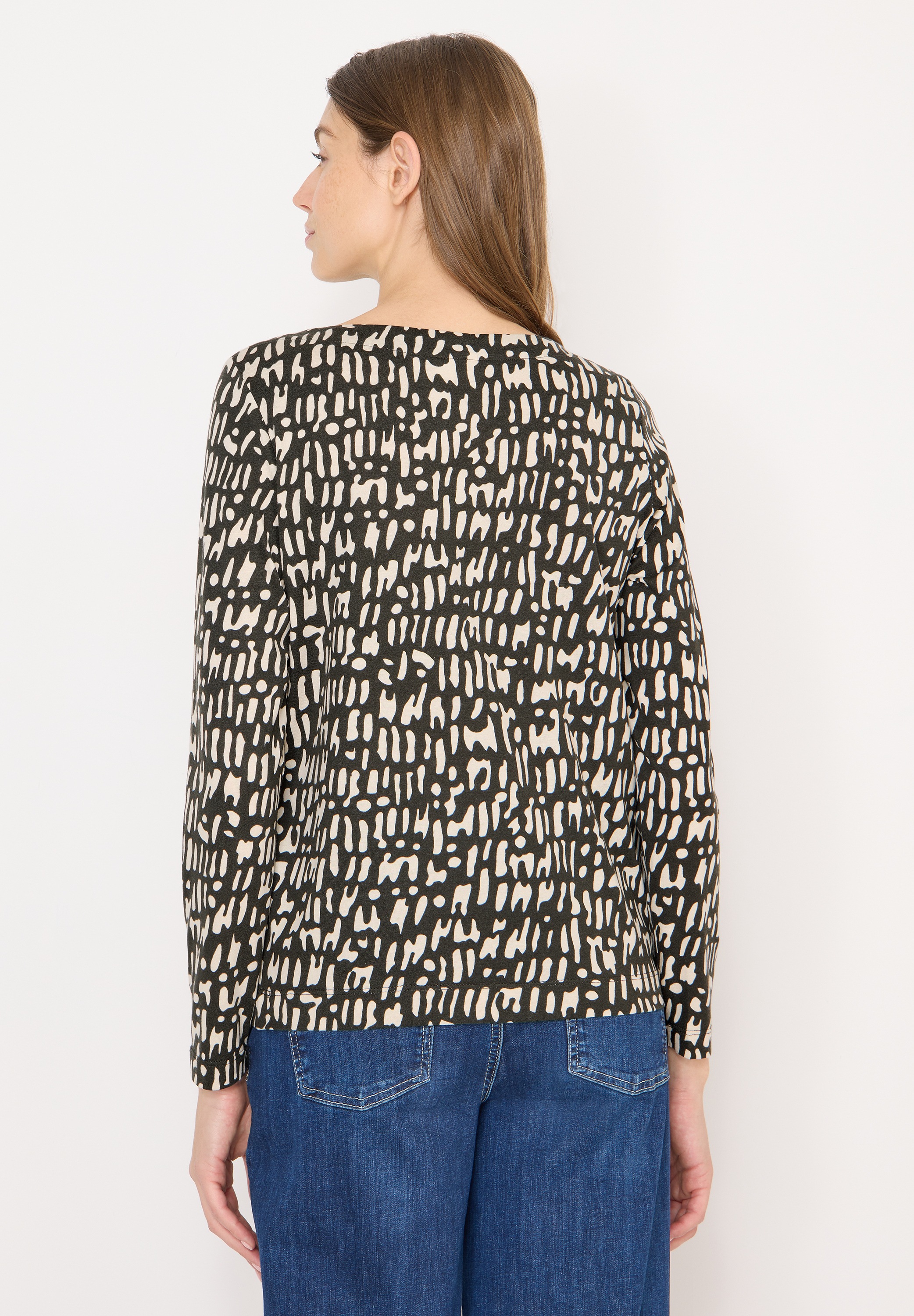 Cecil Langarmshirt mit grafischem Muster günstig online kaufen