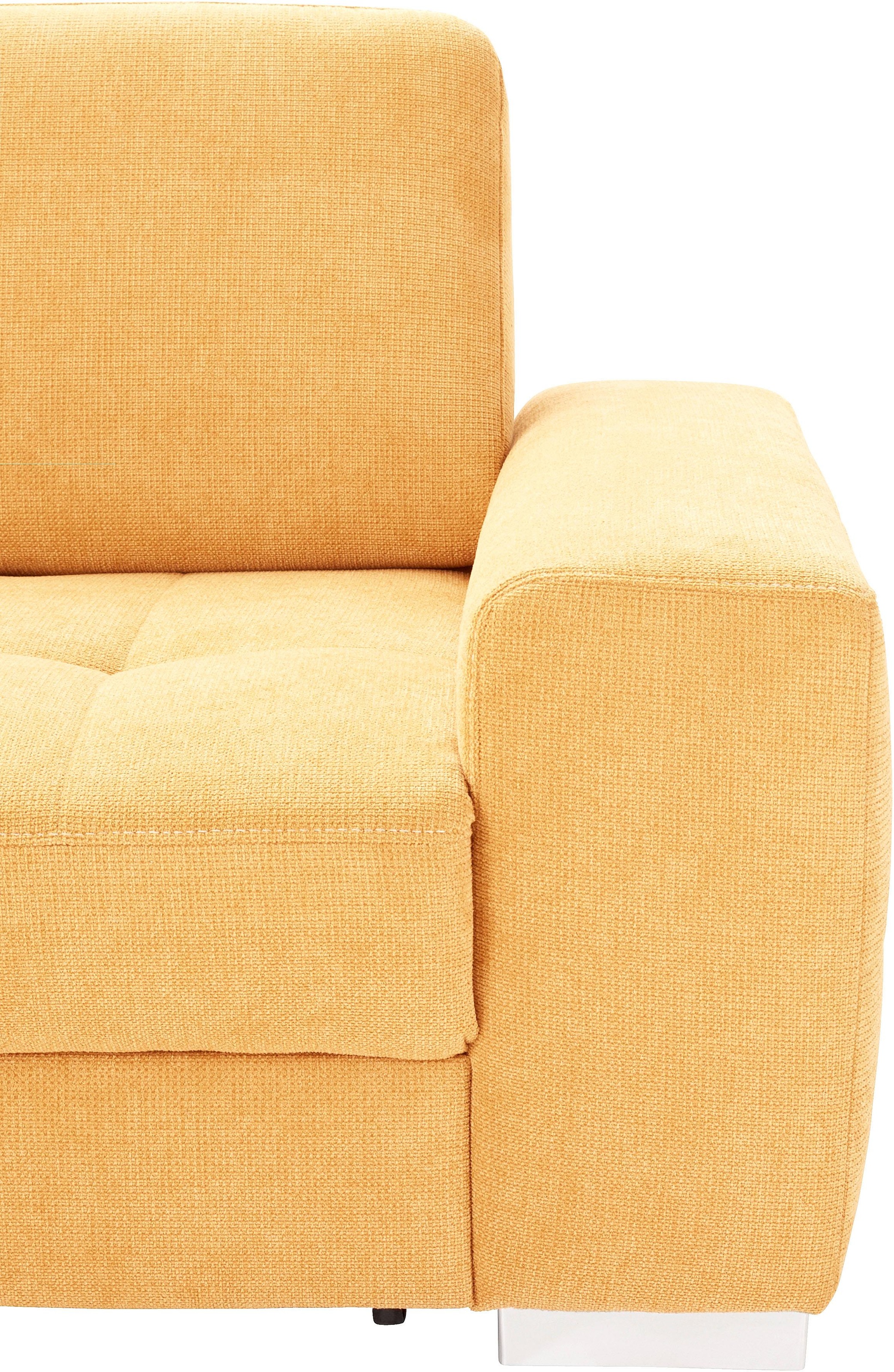 sit&more Ecksofa »Santorini L-Form«, mit Federkern und Sitztiefenverstellung, wahlweise mit Bettfunktion