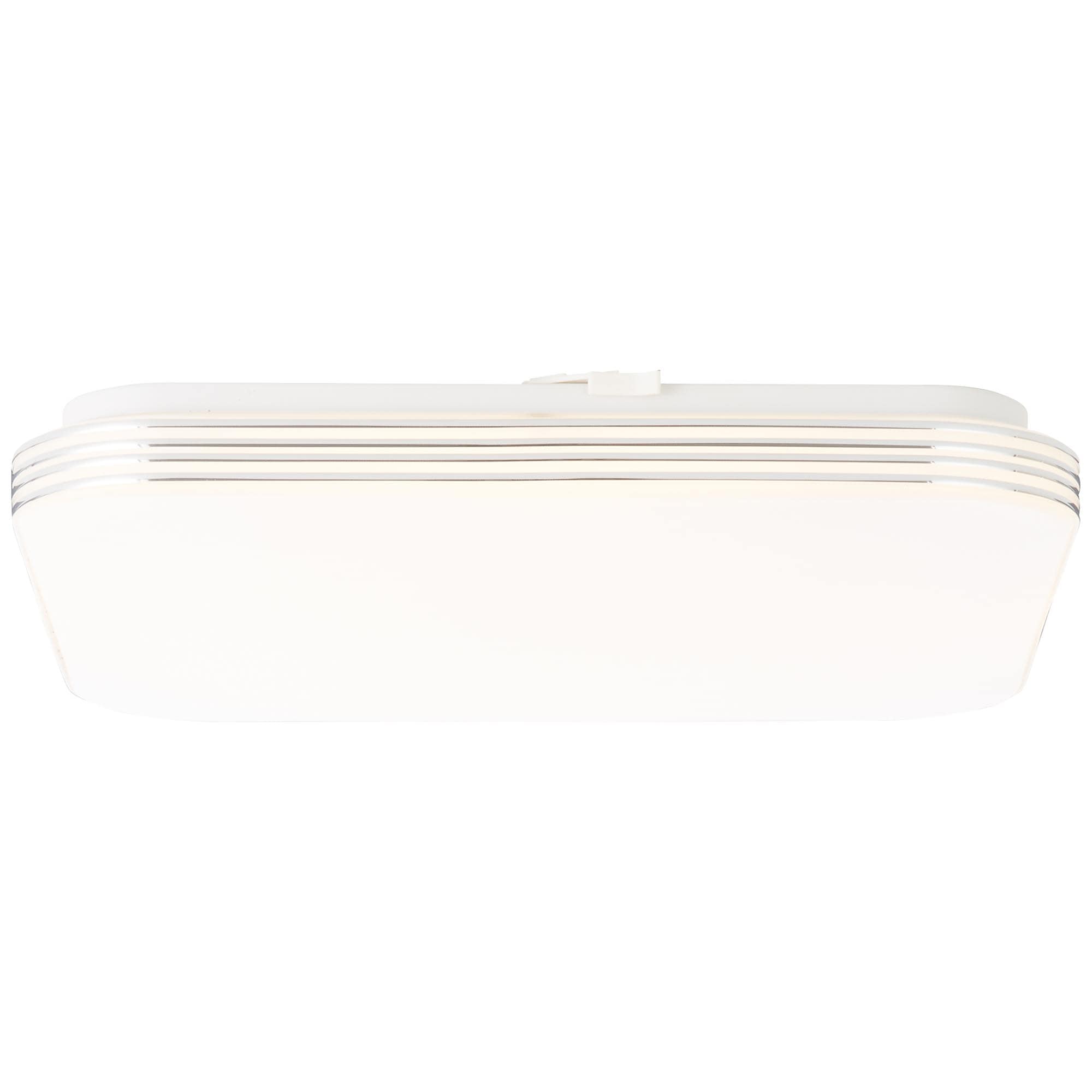 Brilliant Deckenleuchte »Ariella«, 1 flammig, Leuchtmittel LED-Modul | LED fest integriert, LED Wand- und Deckenlampe 34x34cm weiß/chrom