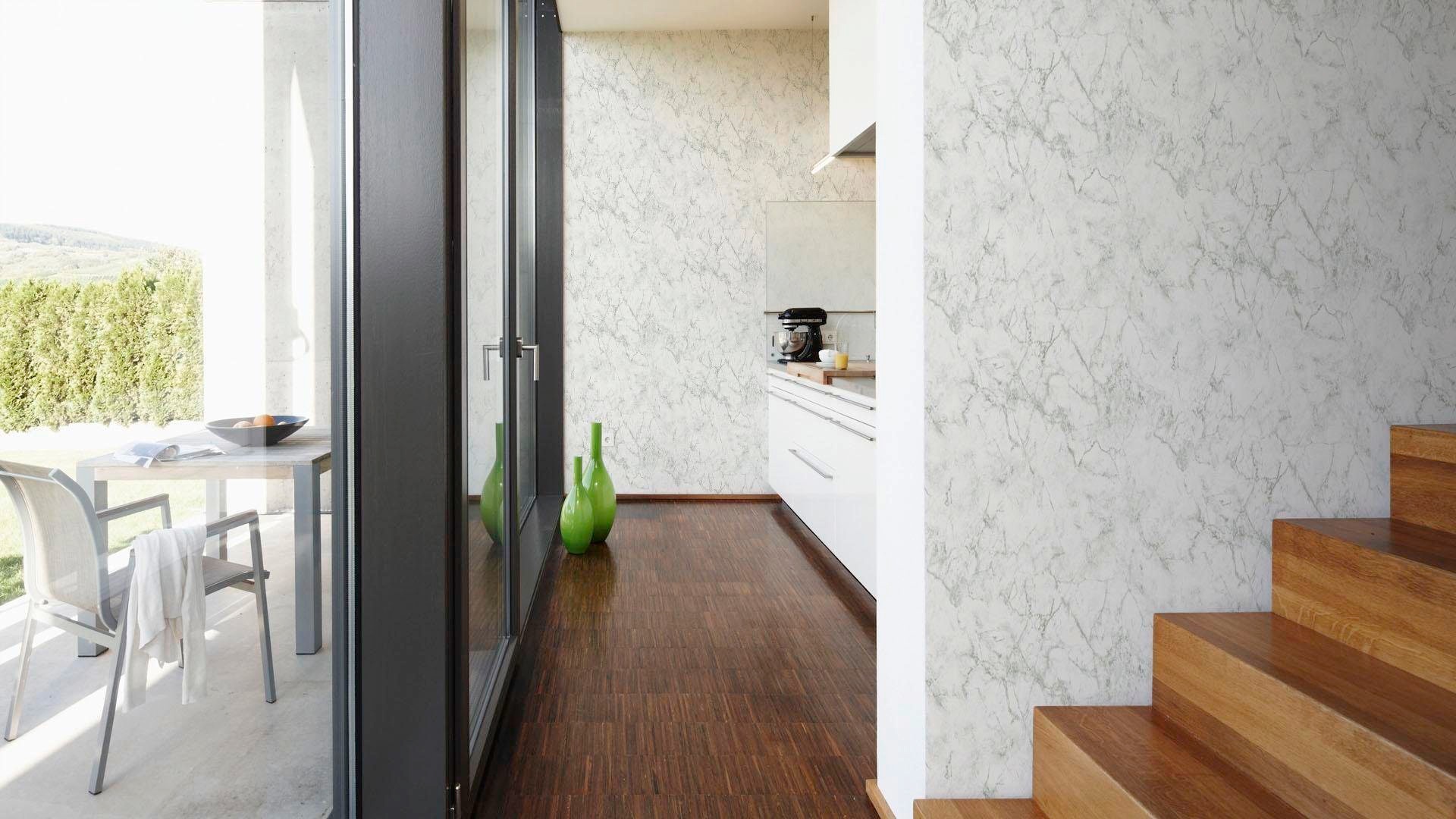 living walls Vliestapete »Materials«, Strukturmuster-gemustert-Motiv, Moderne Tapete Marmor Tapeten Wohnzimmer Schlafzimmer Küche Flur Optik