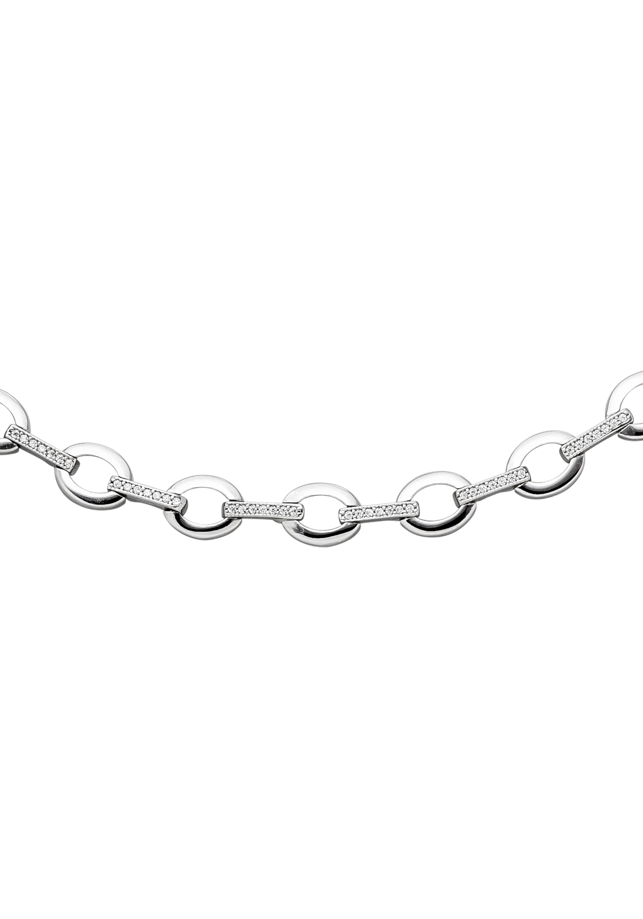 JOBO Collier »Kette ohne Anhänger« 925 Silber mit 196 Zirkonia 45 cm