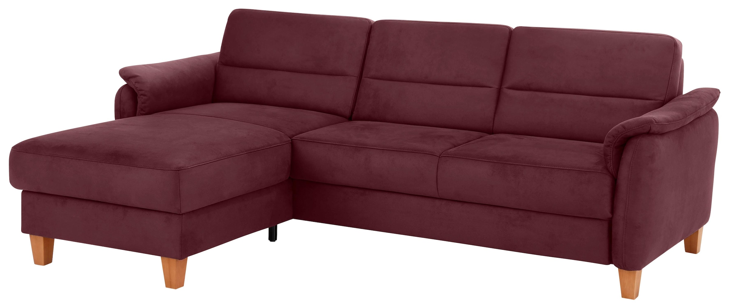 Home affaire Ecksofa "Palmera L-Form, B: 244 cm - OTTO. Verlässliche Qualität." optional Schlaffunktion & Bettkasten, Federkern