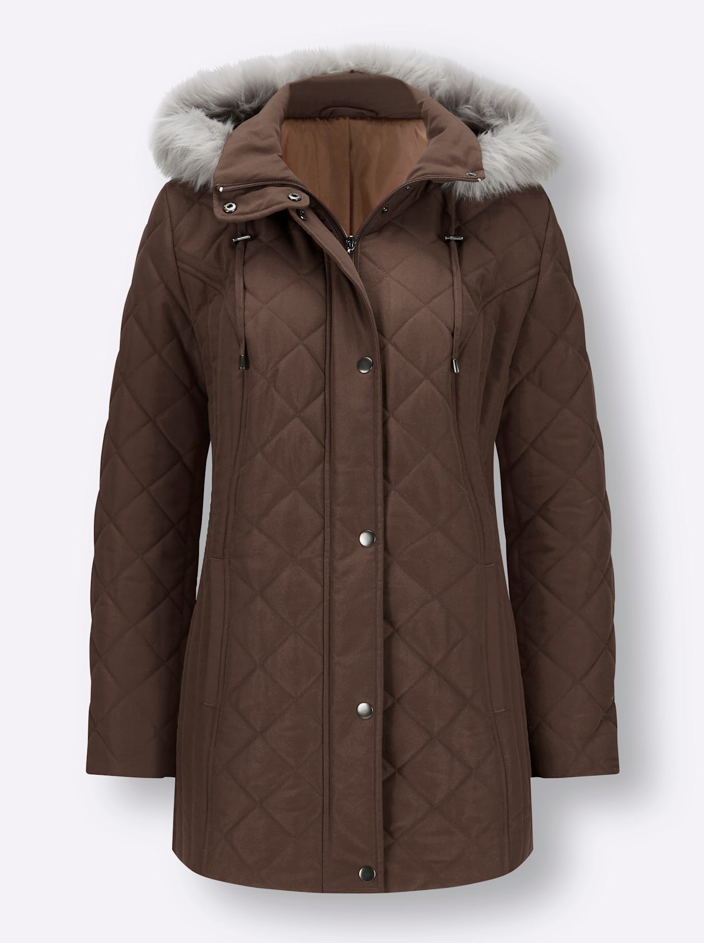 Classic Basics Steppjacke, mit Kapuze