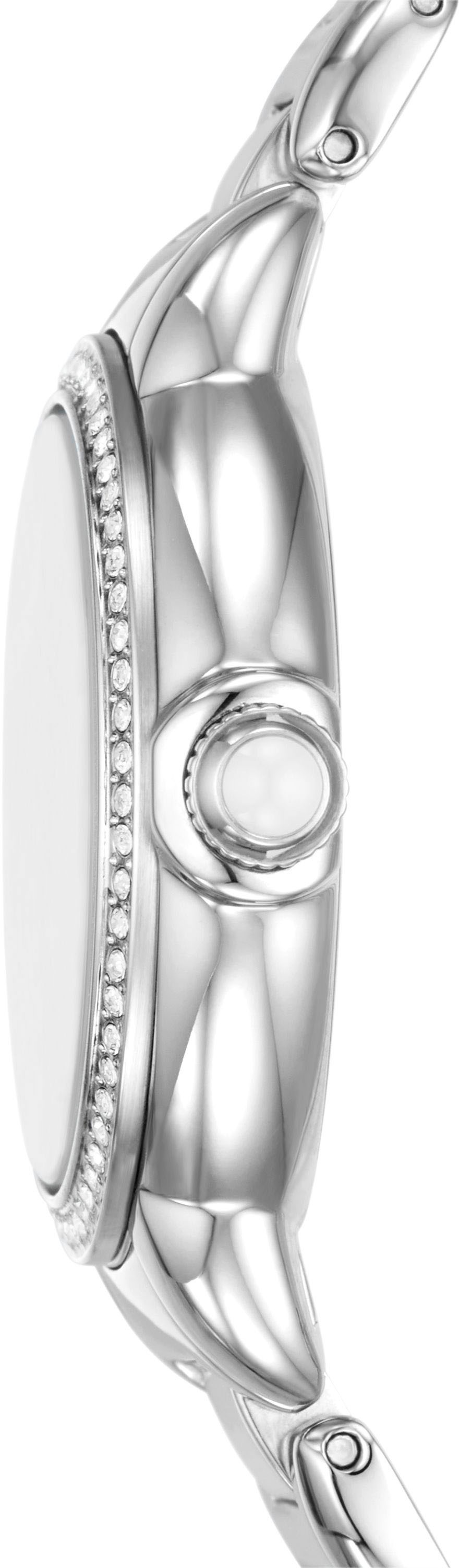 Emporio Armani Quarzuhr, Armbanduhr, Damenuhr, analog, Edelstahlarmband