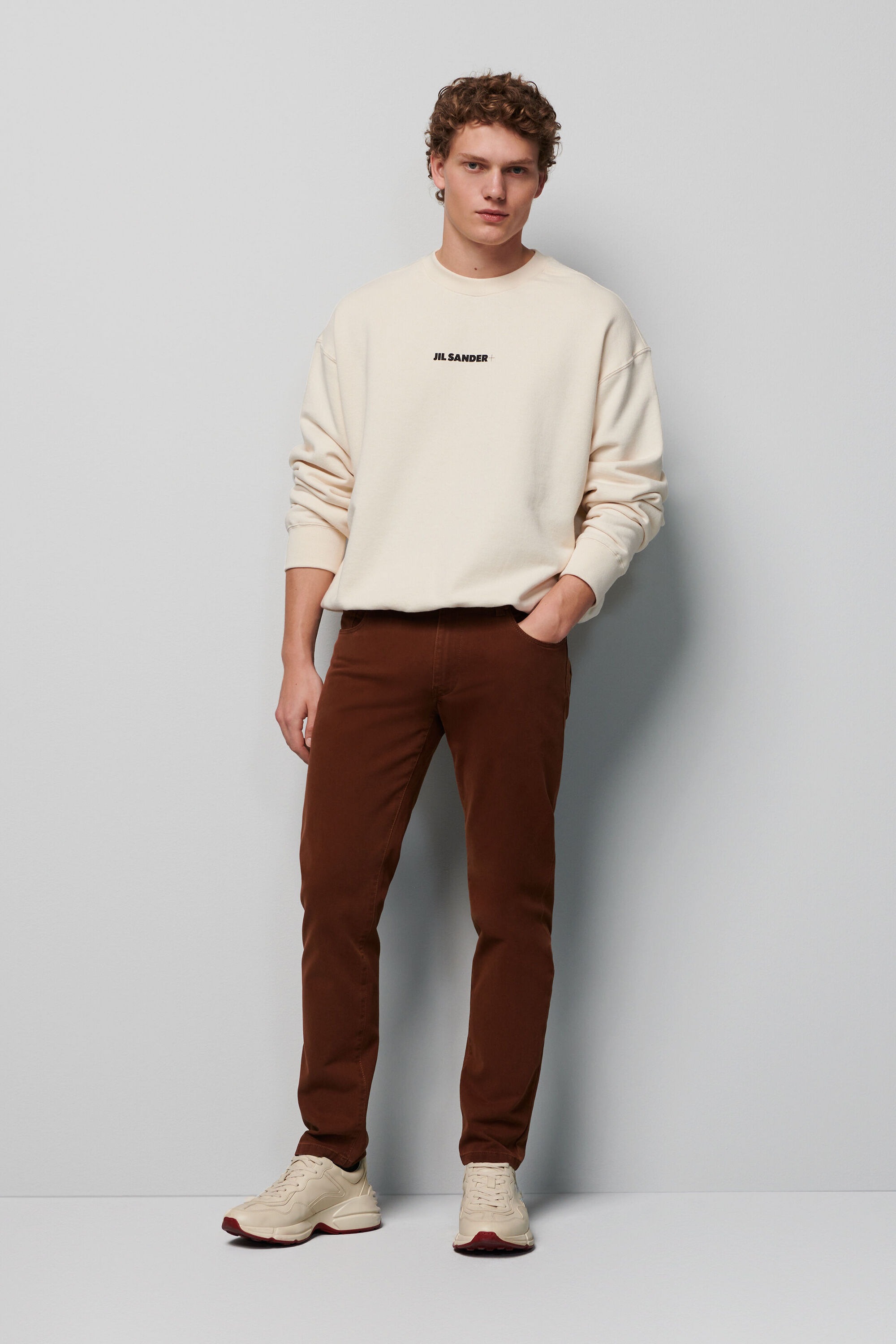 MEYER Chinos »Five-Pocket-Hose«, im unifarbenen Design
