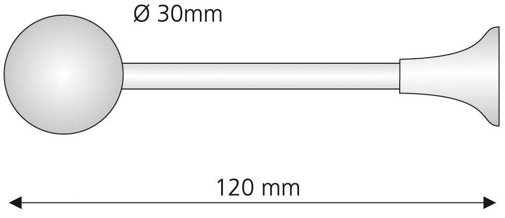 Liedeco Raffhalter für Gardinenstangen Ø 16 mm