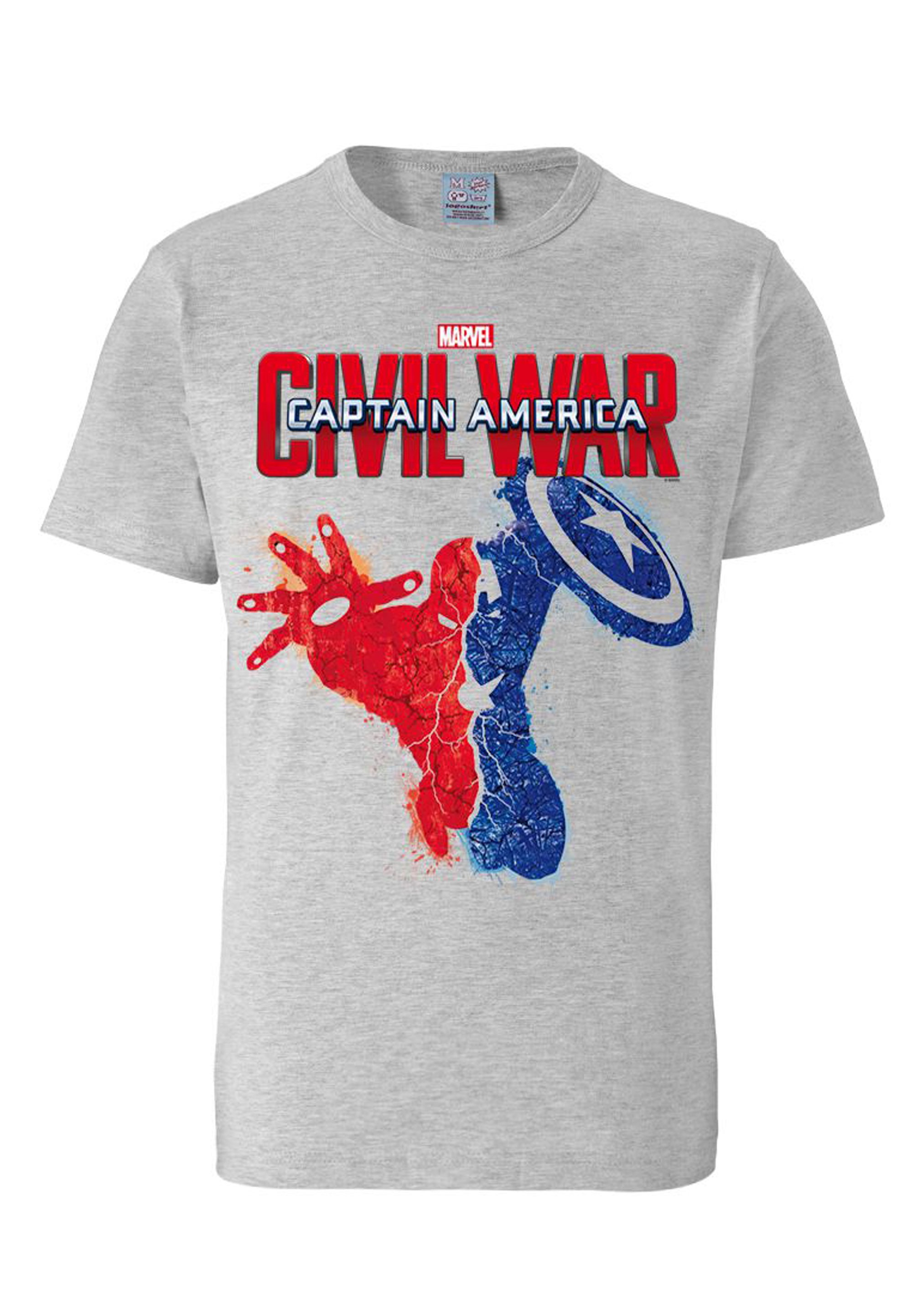 LOGOSHIRT T-Shirt »Marvel - Captain America - Civil War«, mit trendigem Superhelden-Print