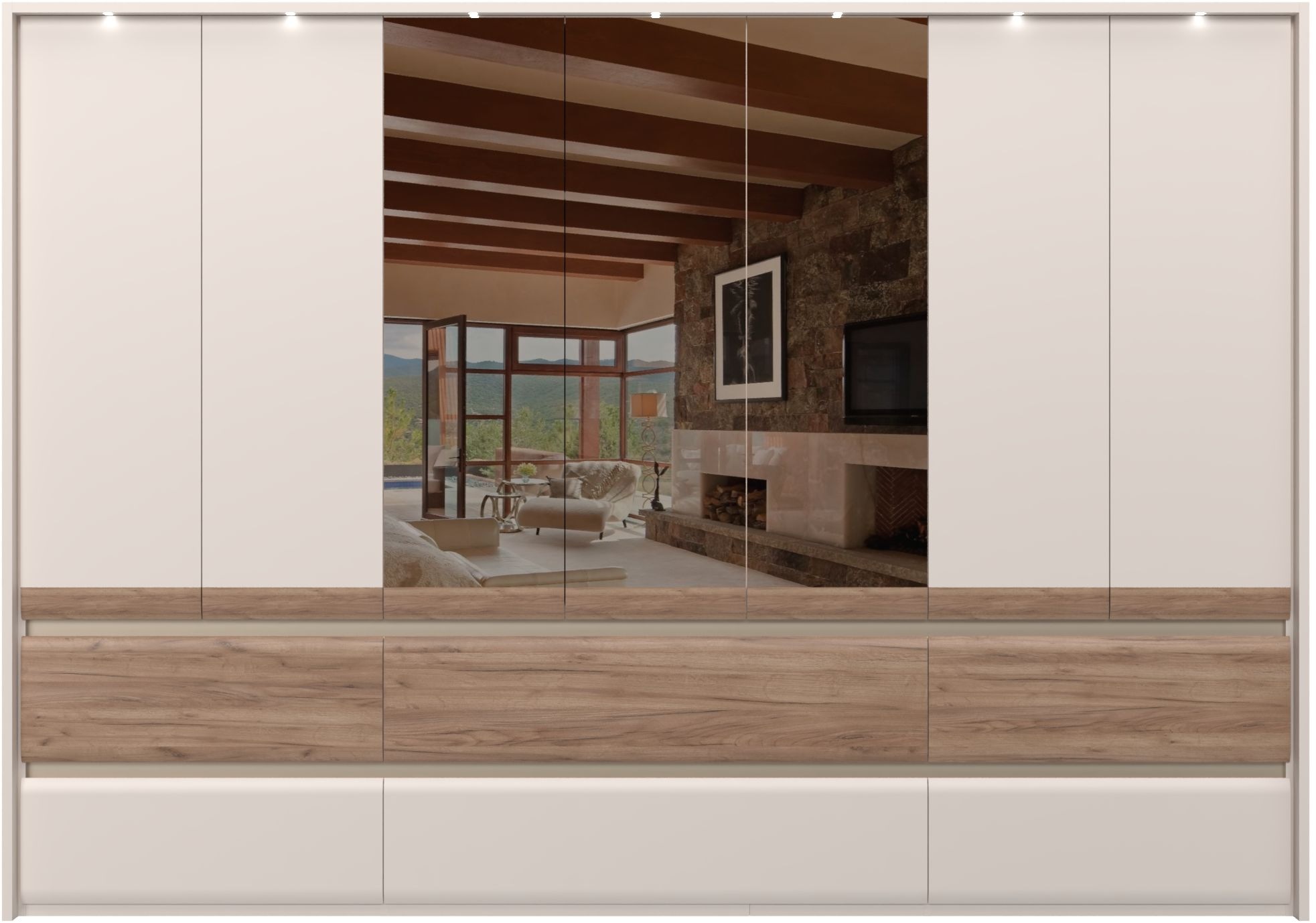 OTTO home Kleiderschrank "Invictus, UV lackiert, FSC-zertifiziert, grifflos günstig online kaufen