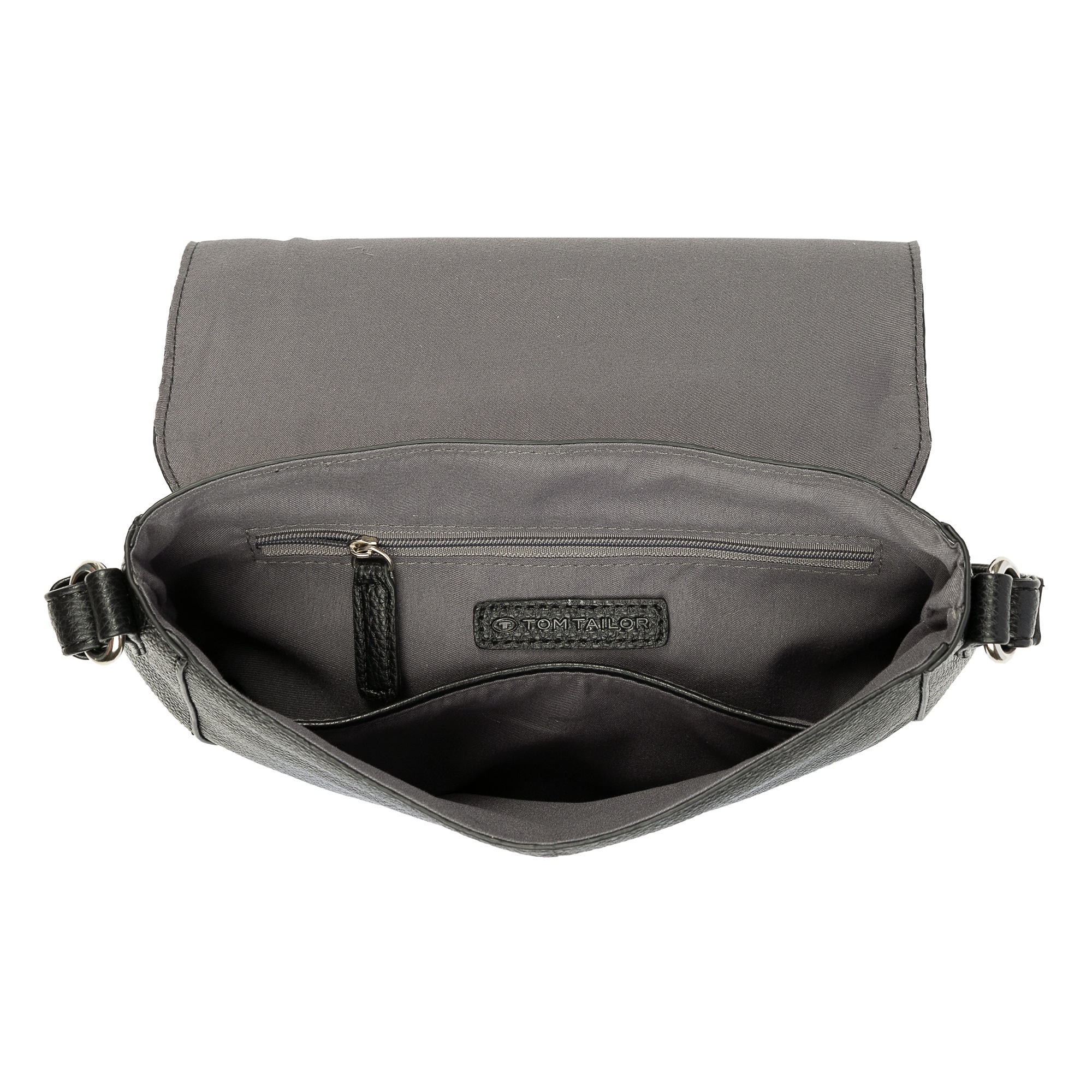 TOM TAILOR Satteltasche »Dahlia«, weiches Lederimitat in moderem Look mit Kontrastkanten und feinem Logo