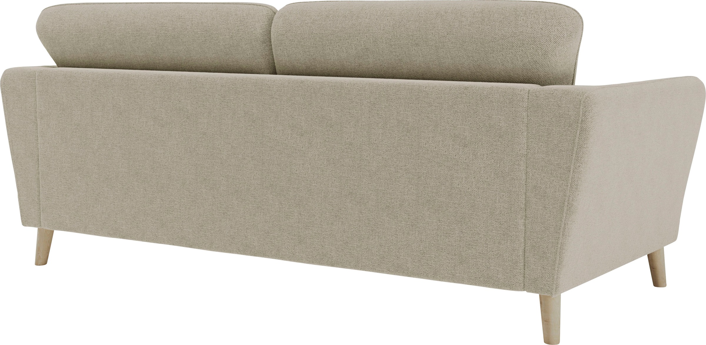 Home affaire 3-Sitzer »MARSEILLE Sofa 206 cm«, mit Massivholzbeinen aus Eiche, verschiedene Bezüge und Farbvarianten