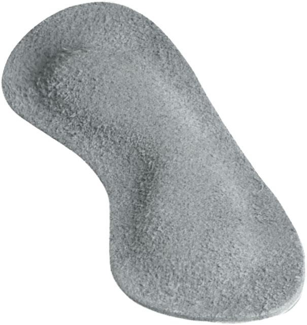 FUSSGUT Fersenpolster "Antislip-Polster gegen Schwielen- und Blasenbildung", grau, Latex, Leder, Einlegesohlen, verhindert Rutschen im Schuh,