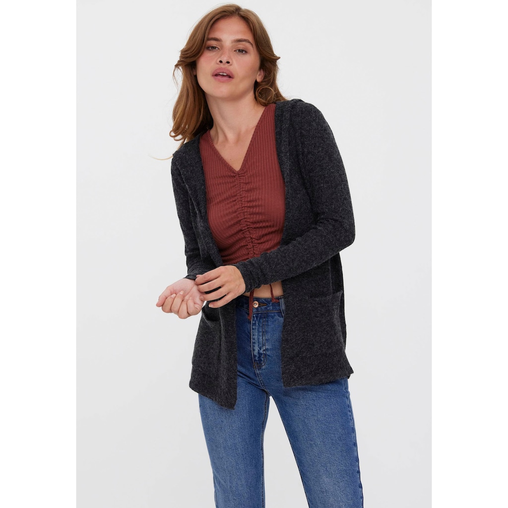 Vero Moda Strickjacke »VMDOFFY LS OPEN HOOD CARDIGAN GA NOOS«