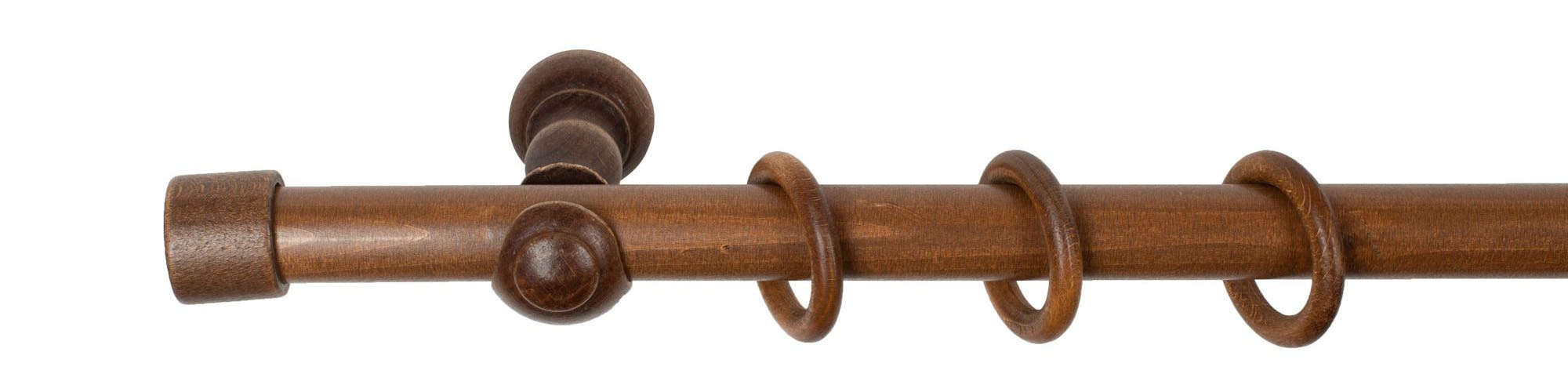 SN DECO GROUP Gardinenstange "Cafiro" 1 läufig-läufig Fixmaß 28 mm, Holz, v günstig online kaufen