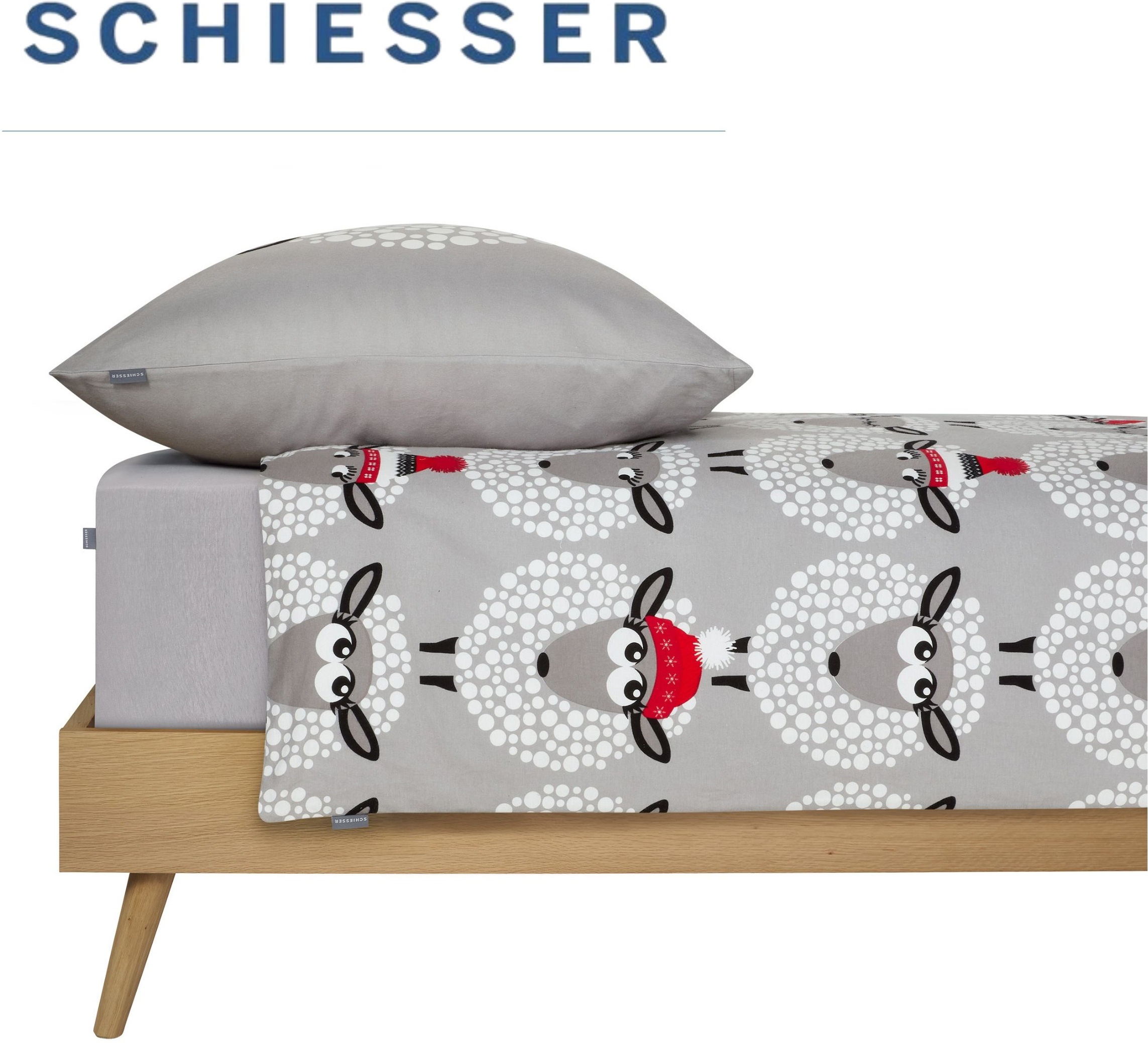 Schiesser Bettwäsche »Sippa aus weicher Baumwolle lädt zum Schäfchenzählen ein« 2 Stk. OEKO-TEX® MADE IN GREEN