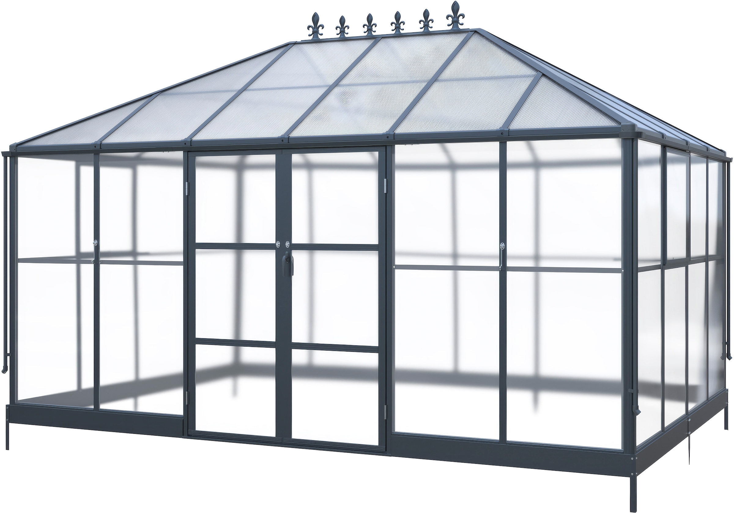WESTMANN Gewächshaus »Suprema XL Schwarz« 284x421x262cm