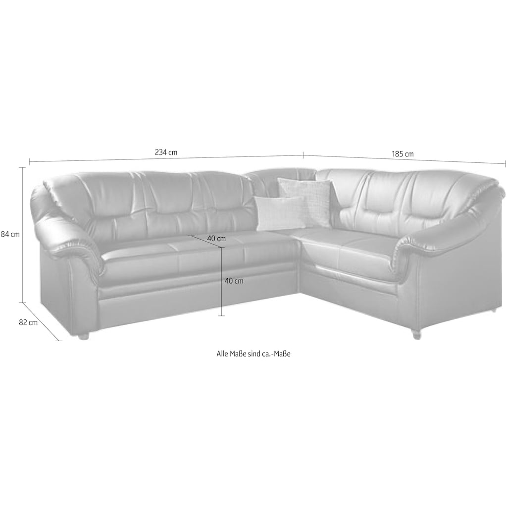 DOMO collection Ecksofa »Montana L-Form«