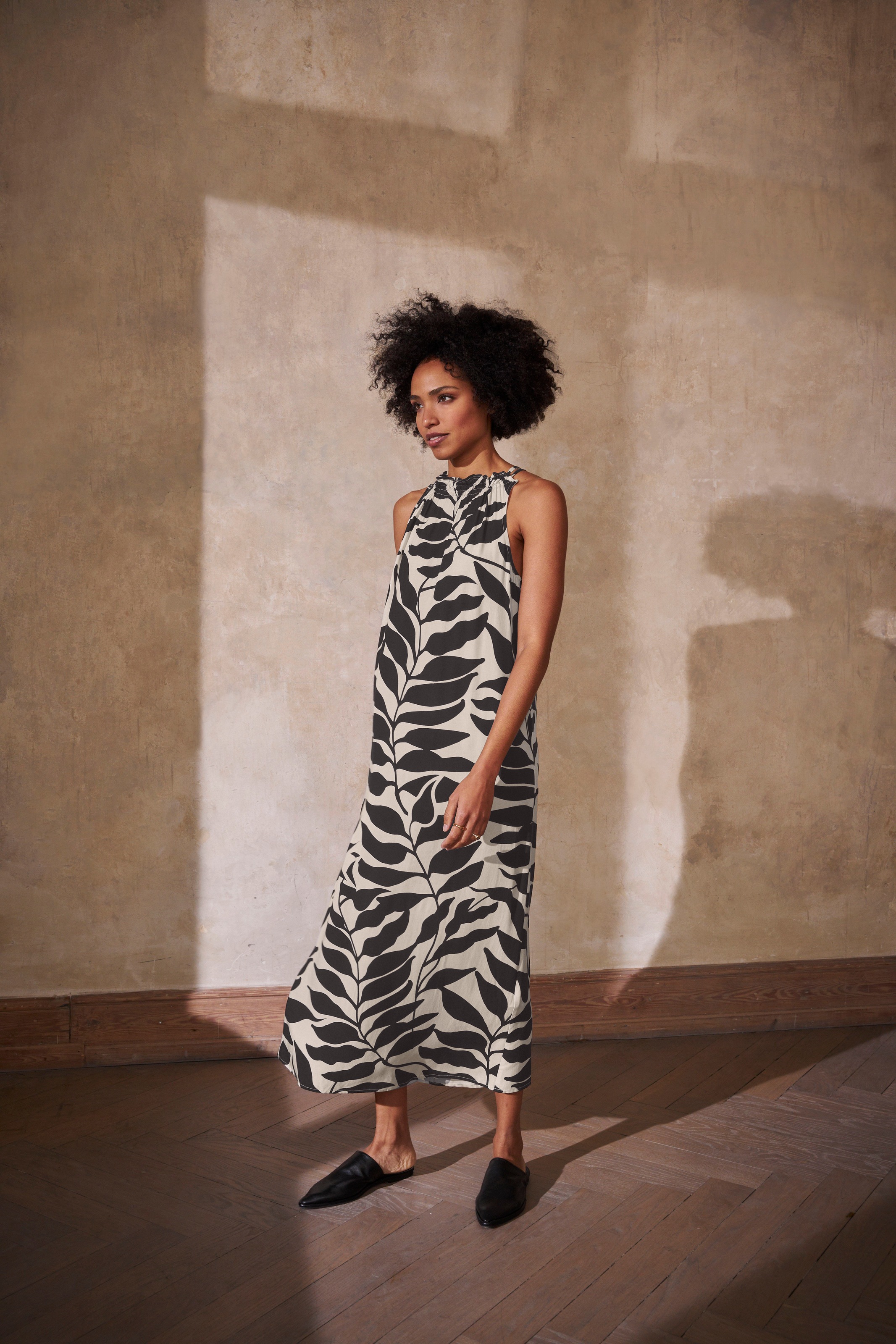 HECHTER PARIS Midikleid, mit Allover-Print und Bindeband günstig online kaufen