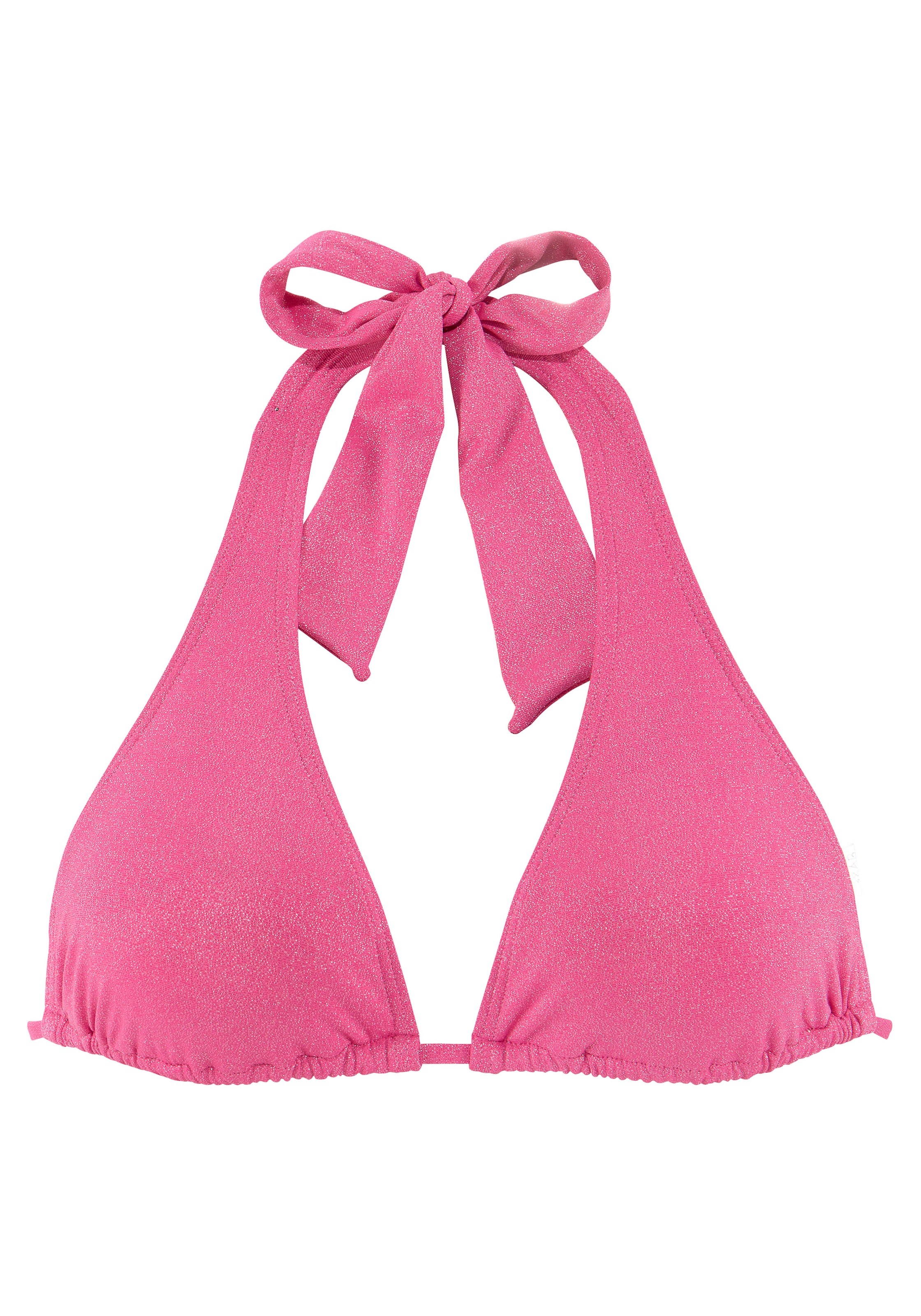 LASCANA Triangel-Bikini-Top »Glitter«, mit tollem Glitzereffekt