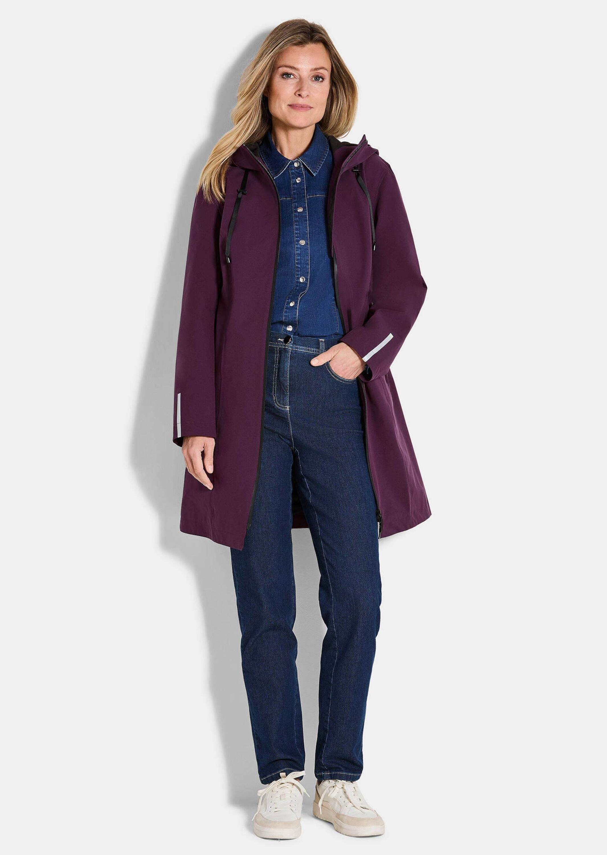 GOLDNER Funktionsjacke "Kurzgröße Wetterfeste Regenjacke mit Kapuze" 2-Wege günstig online kaufen