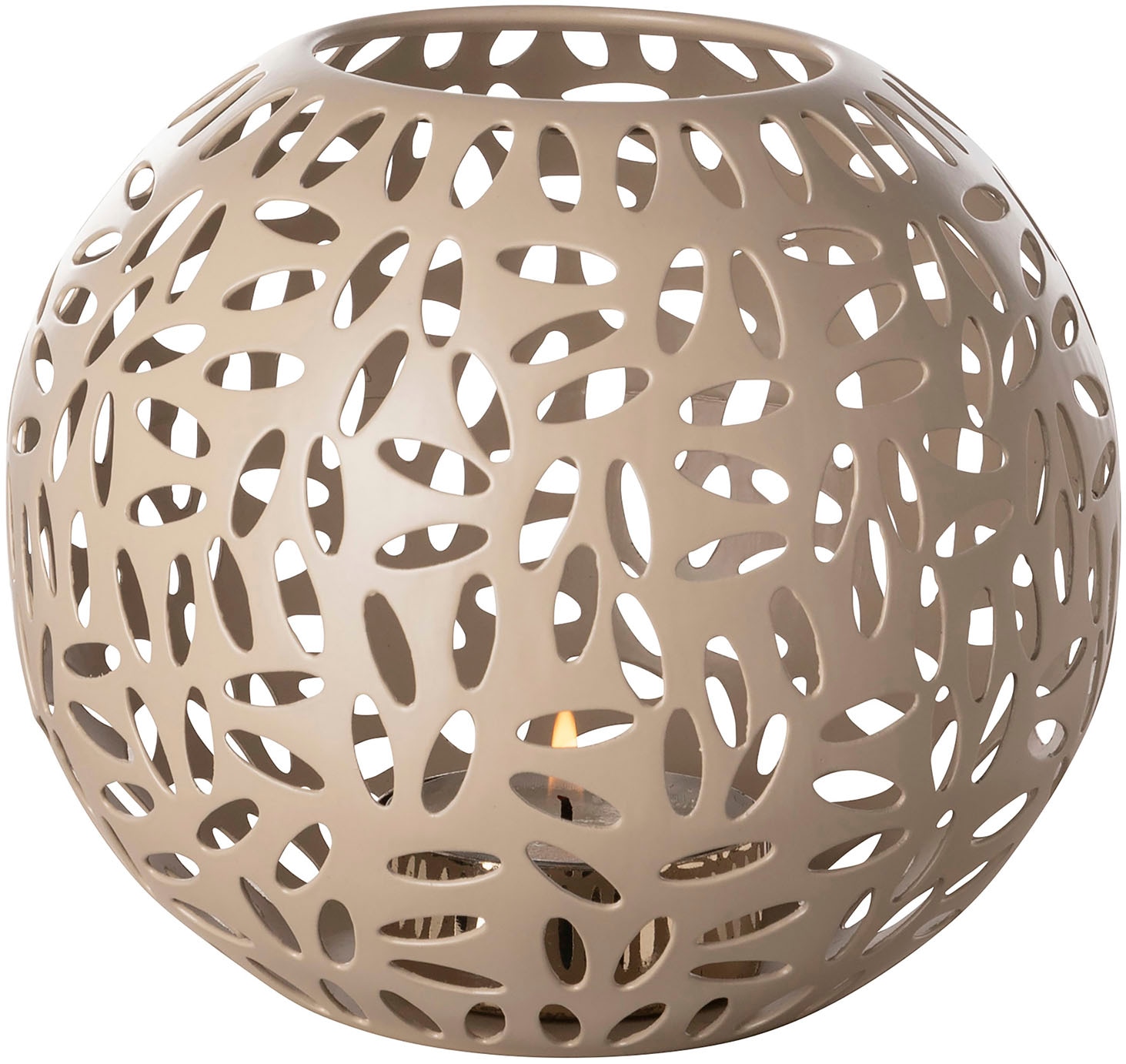 Fink Windlicht "DARIA" Kerzenhalter aus Eisen, pulverbeschichtet, mit Cut-O günstig online kaufen