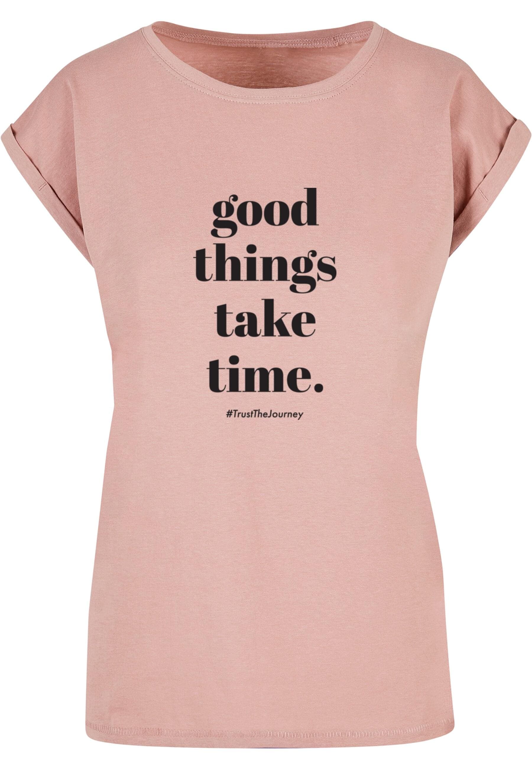 Merchcode T-Shirt "Merchcode Damen Ladies Good Things Take Time T-Shirt" günstig online kaufen