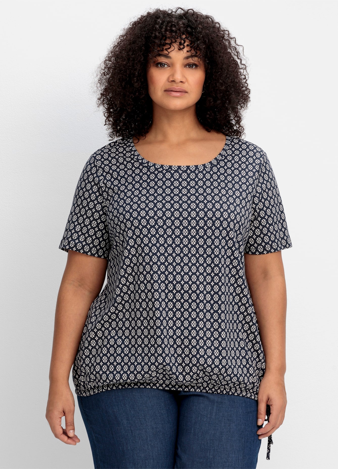 Sheego Kurzarmshirt "T-Shirt", (1 tlg.) günstig online kaufen
