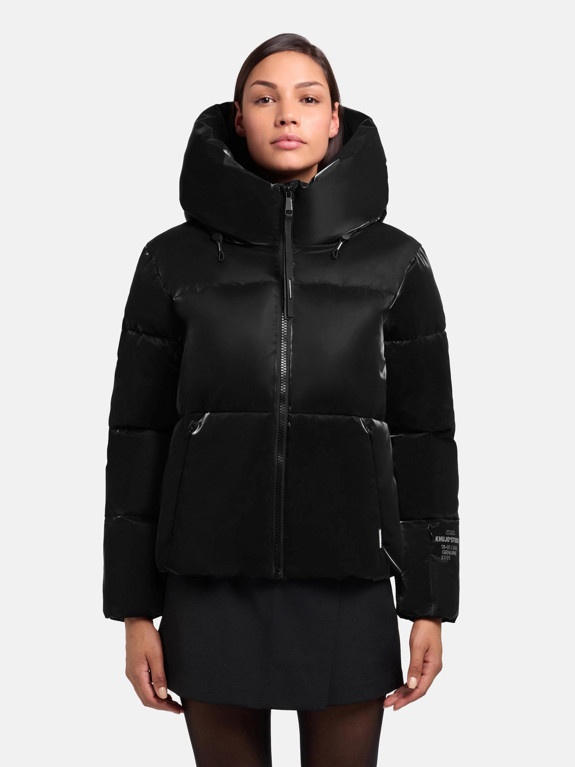 khujo Steppjacke "Audrey Shiny" mit Kapuze Schimmernde Damen Winterjacke mi günstig online kaufen
