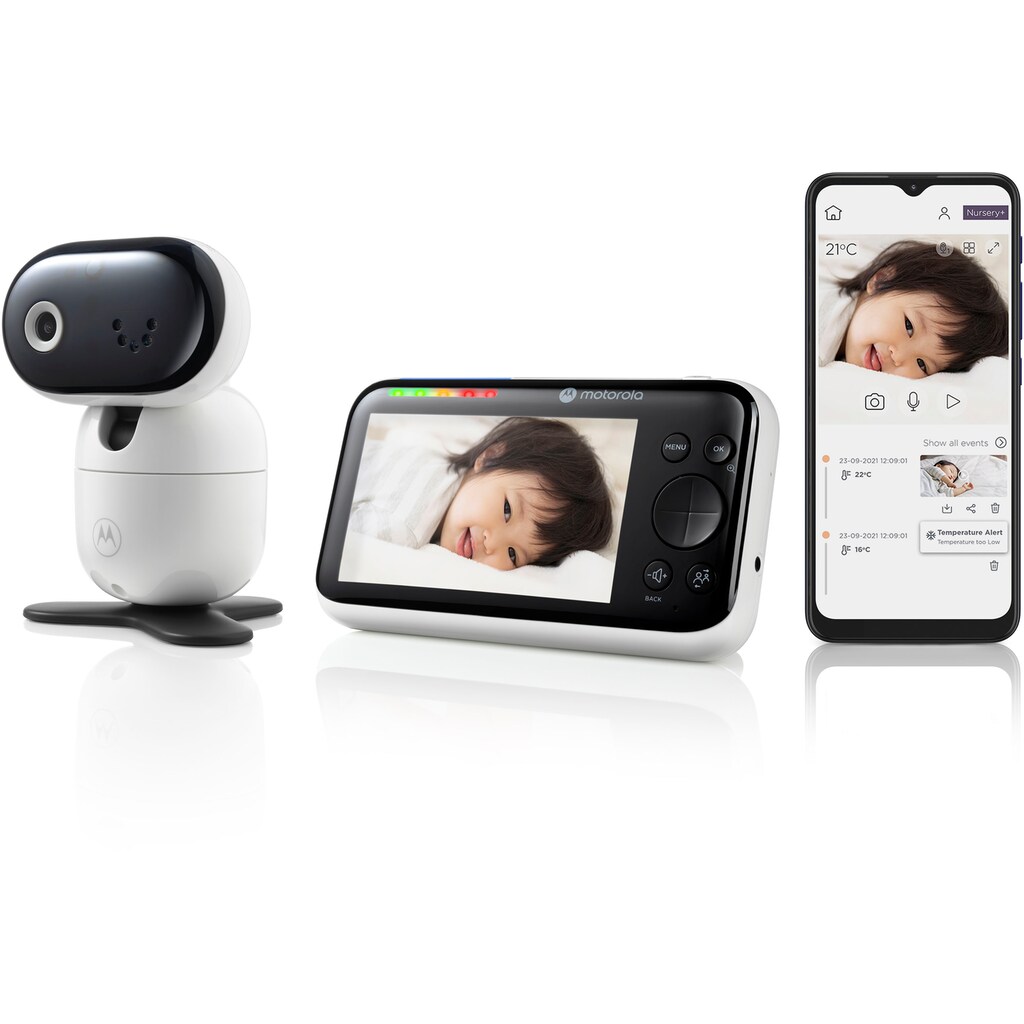Motorola Babyphone »Video Nursery PIP 1610 Connect WiFi«, 5-Zoll-Farbdisplay
