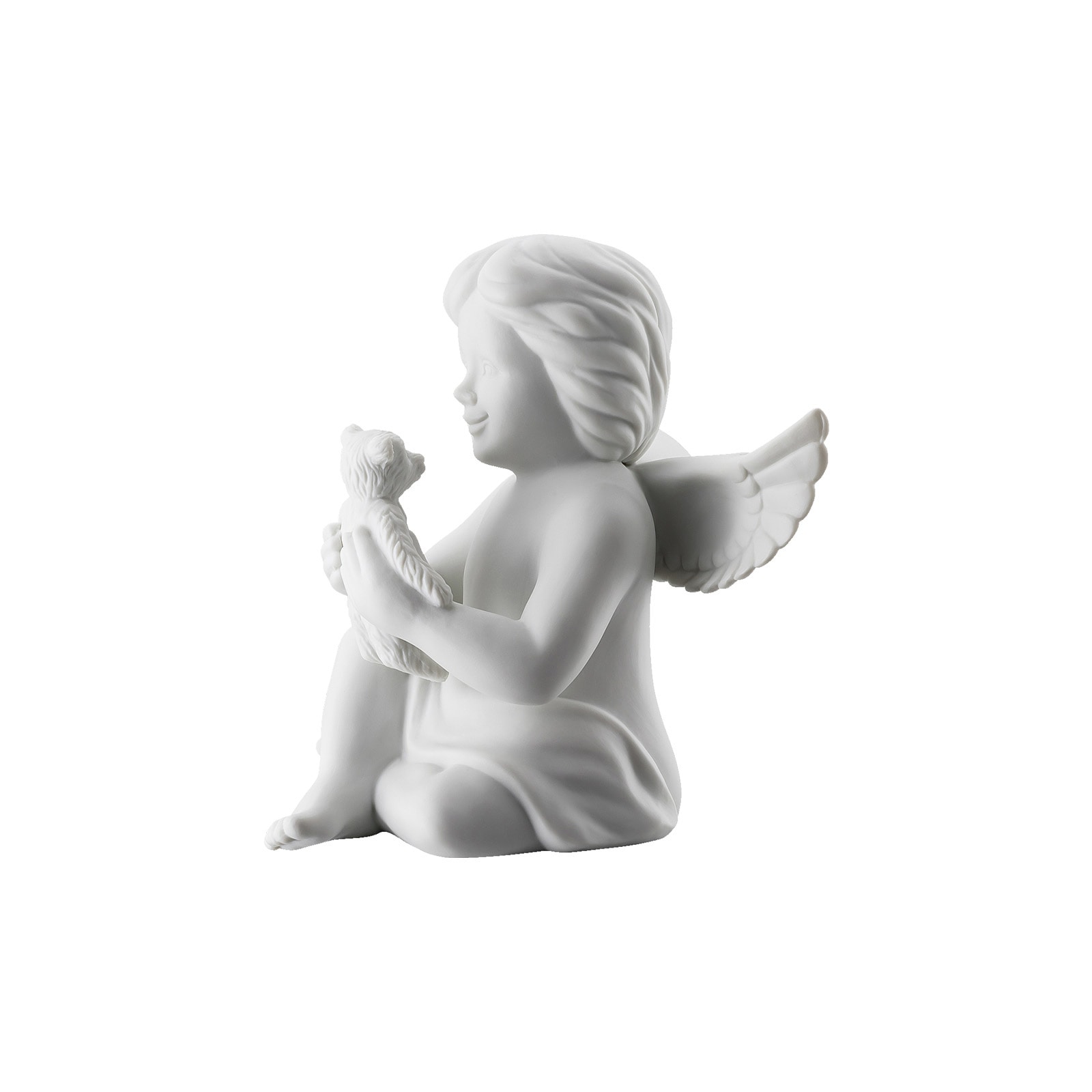 Rosenthal Dekofigur »Engel mit Teddybär Angels 14,1 cm weiß«