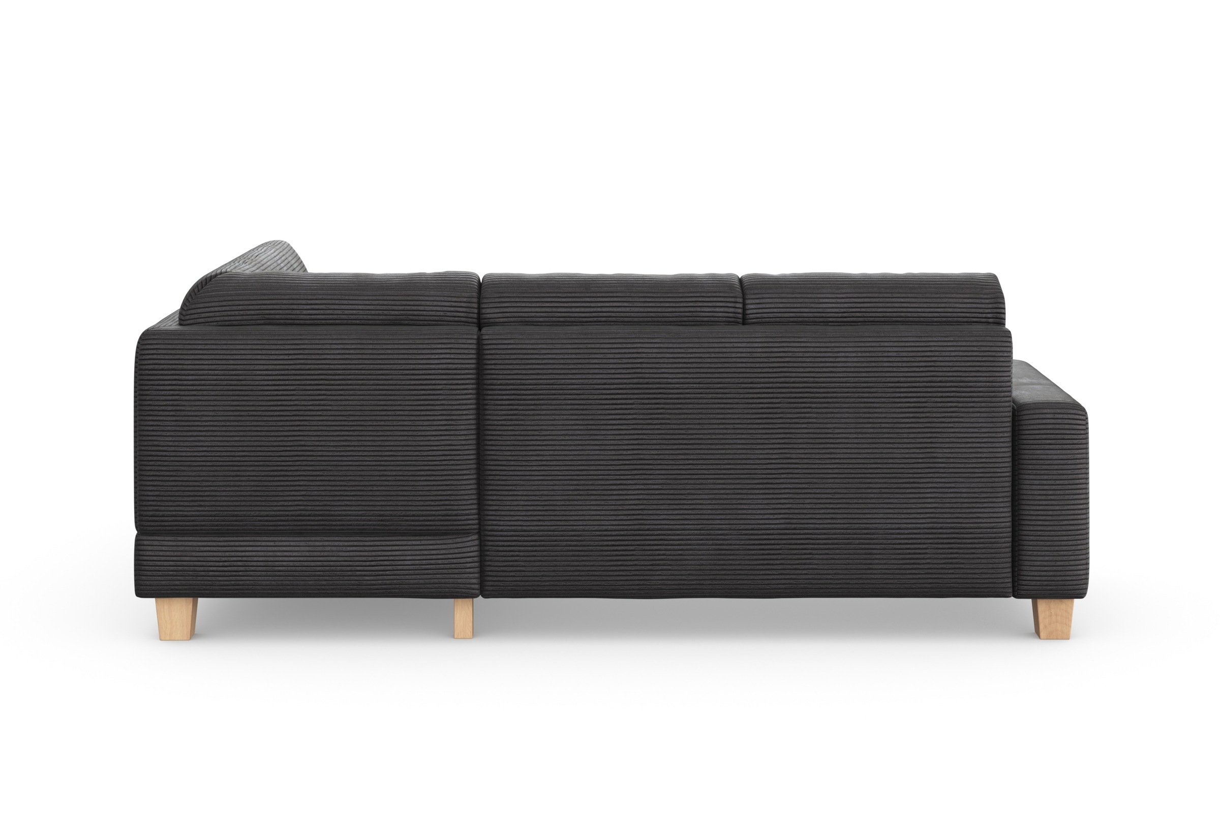 Home affaire Ecksofa »Summer L-Form«, mit Ottomane, wahlweise mit Bettfunktion und Bettkasten, Cord-Bezug