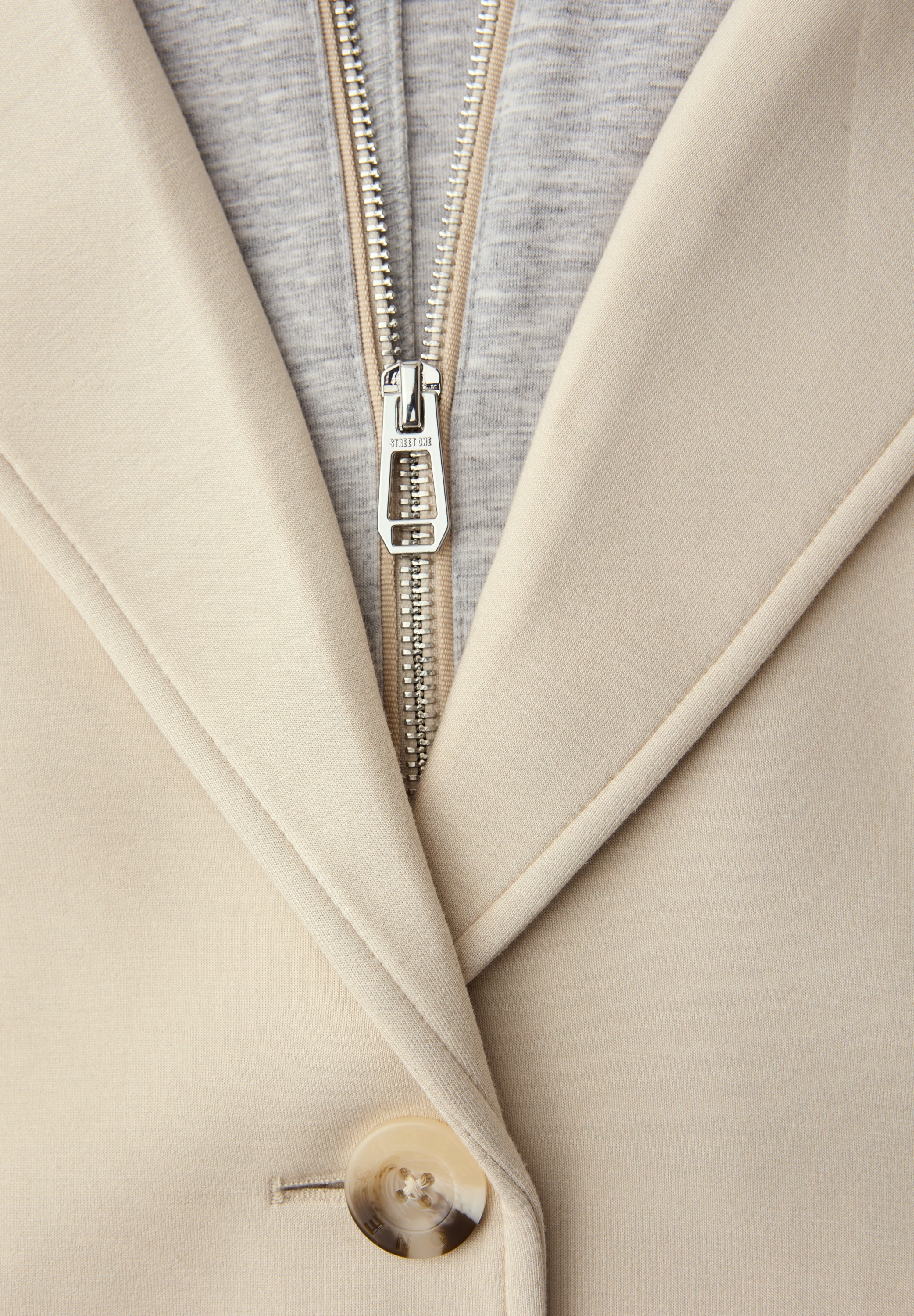 STREET ONE Outdoorjacke mit Kapuze mit Reverskragen