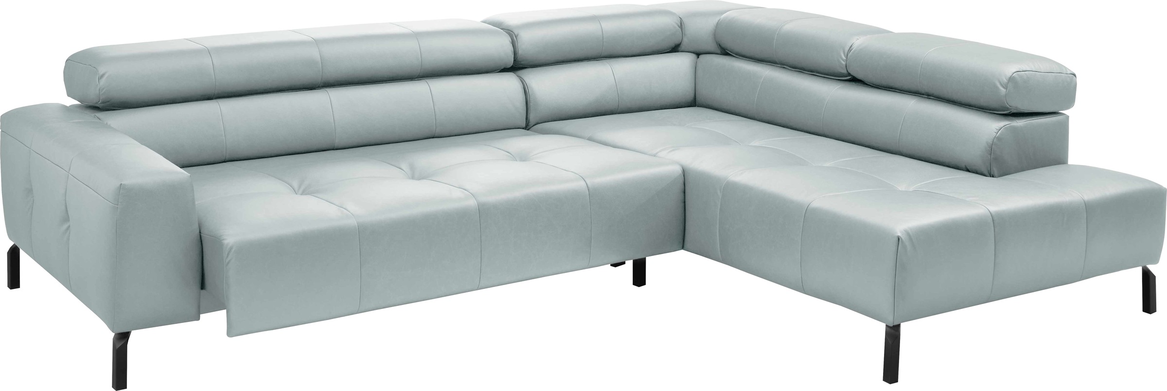 Places of Style Ecksofa »Cleveland, L-Form, incl. Kopfteilverstellung, Breite 276 cm«, wahlweise elektrischer Sitzvorzug