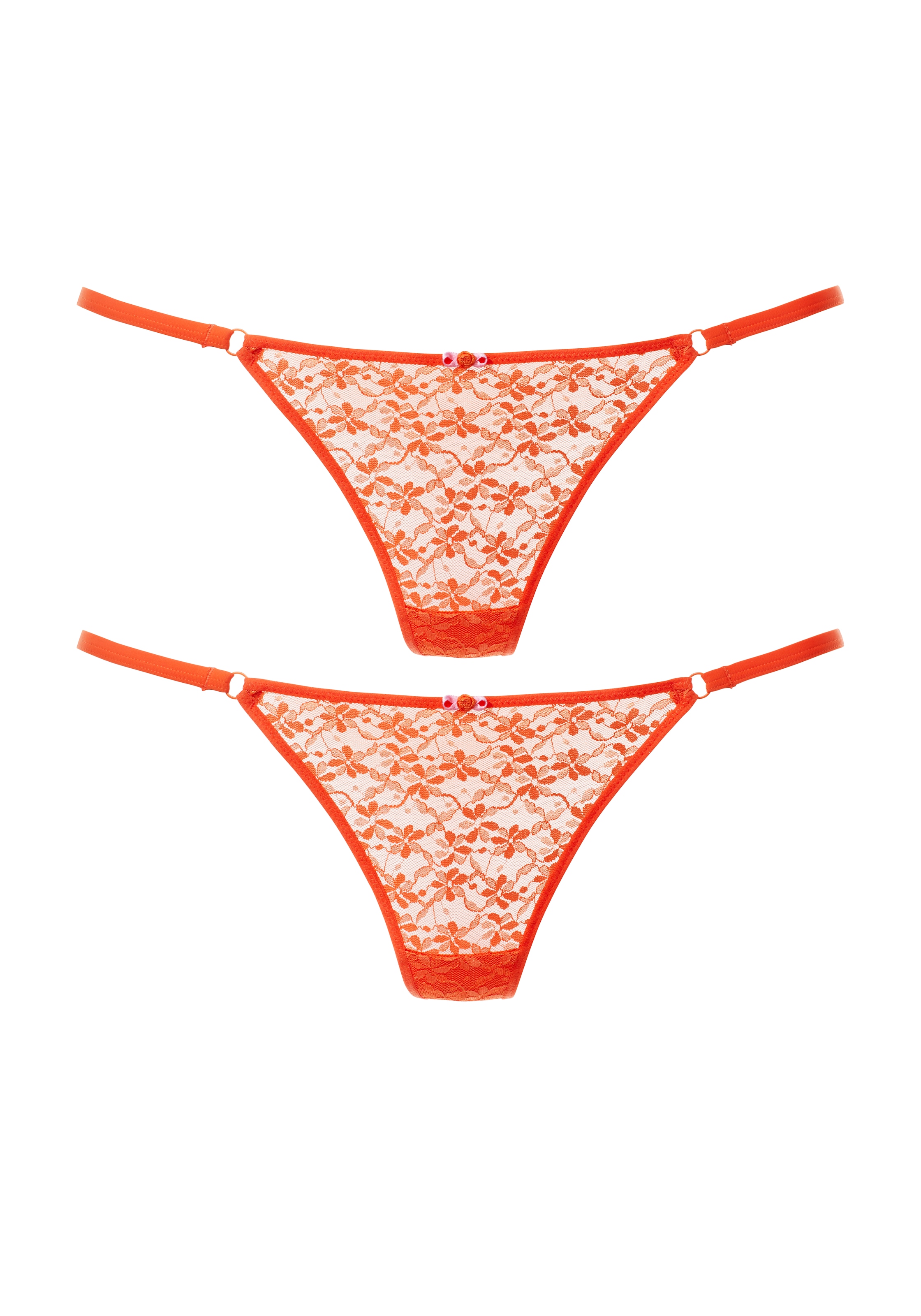 Vivance String, (Packung, 2 Stück), im attraktiven Doppelpack, aus zarter Spitze, sexy Dessous