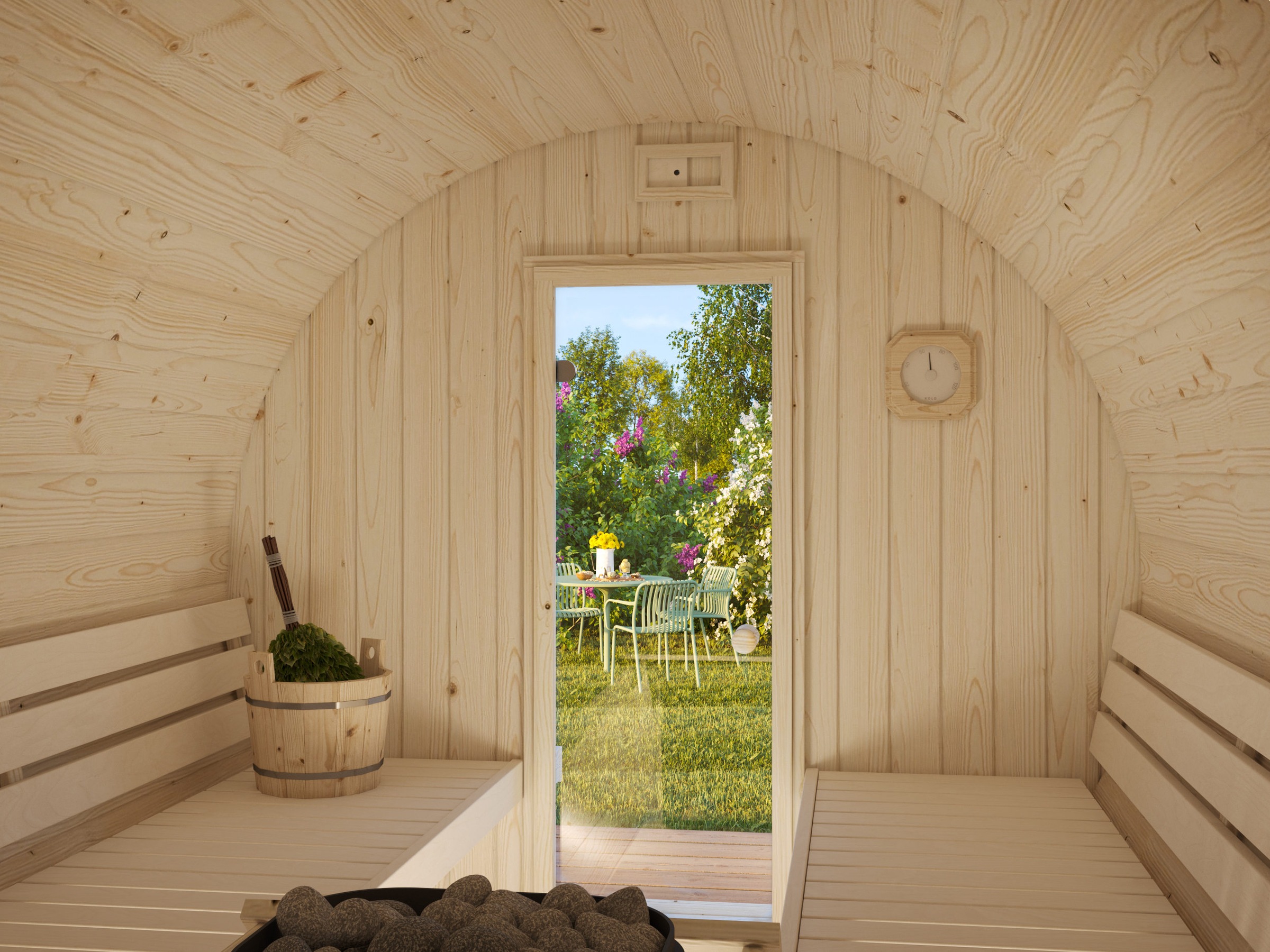 Palmako Sauna »Anita 1,6+0,7 m²«