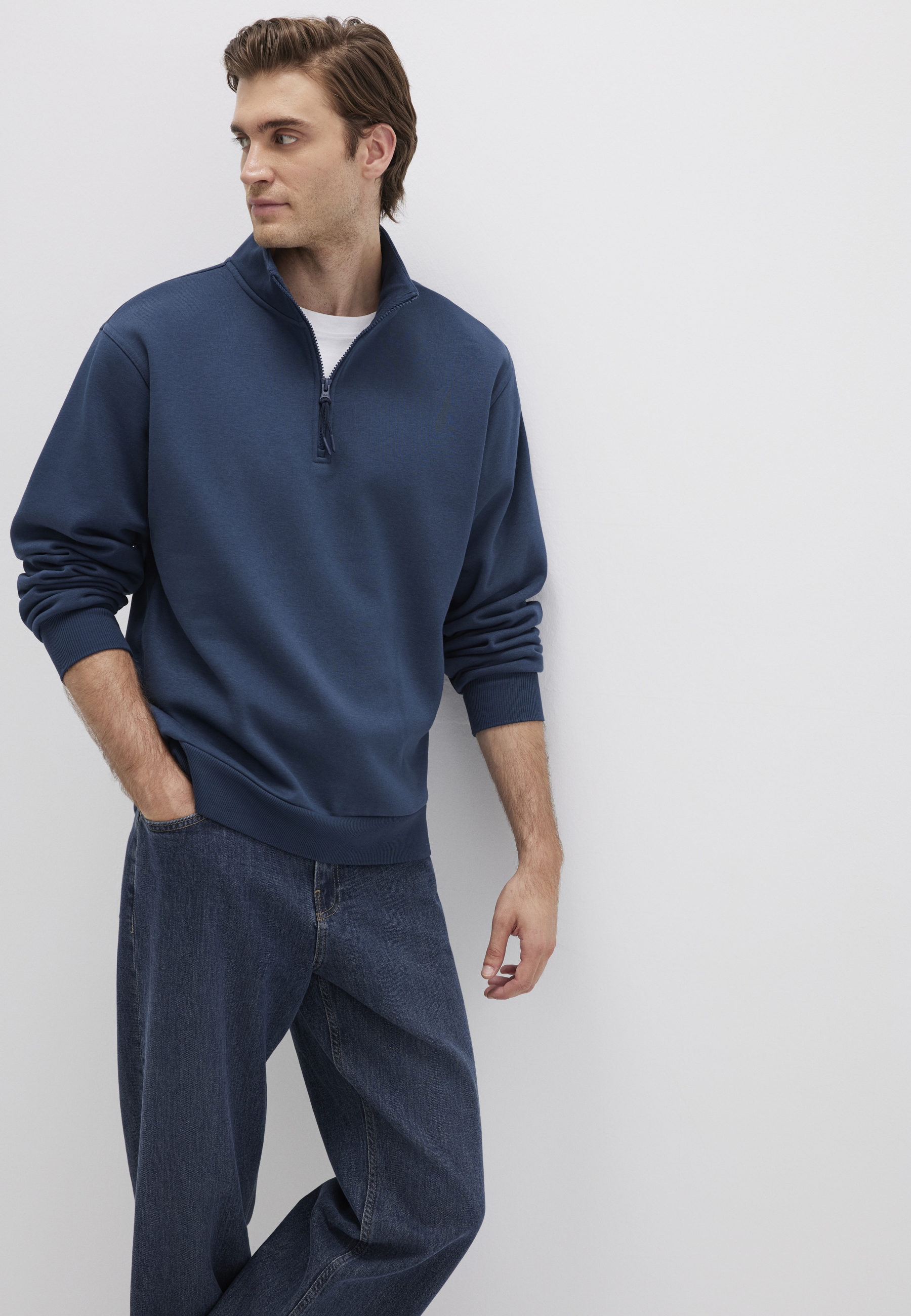 Mavi Troyer "HALF ZIP SWEATSHIRT", Zip Up Sweatshirt günstig online kaufen
