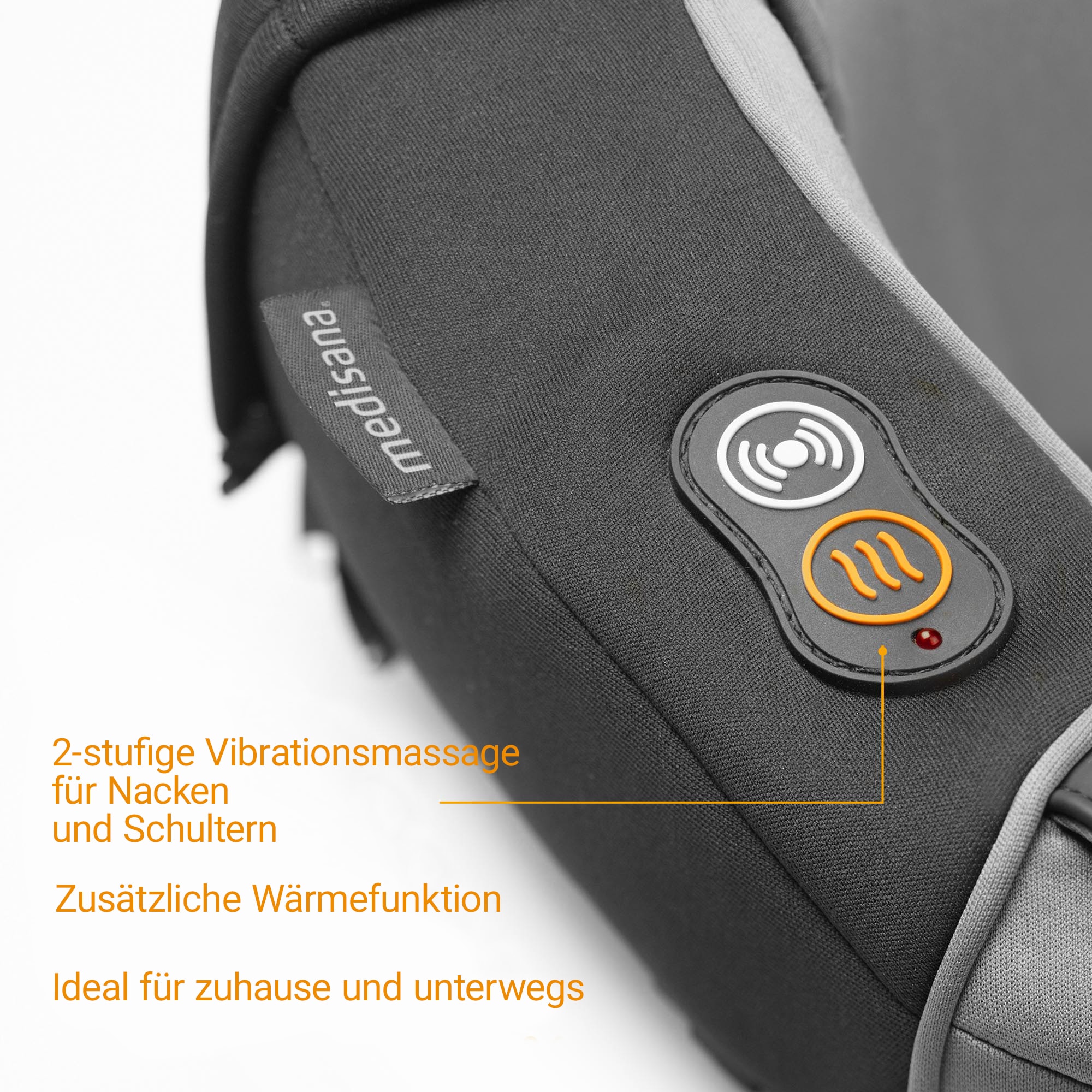 Medisana Nacken-Massagegerät »NM 868« 2-stufige Vibrationsmassage, Wärmefunktion, kabellose Bedienung