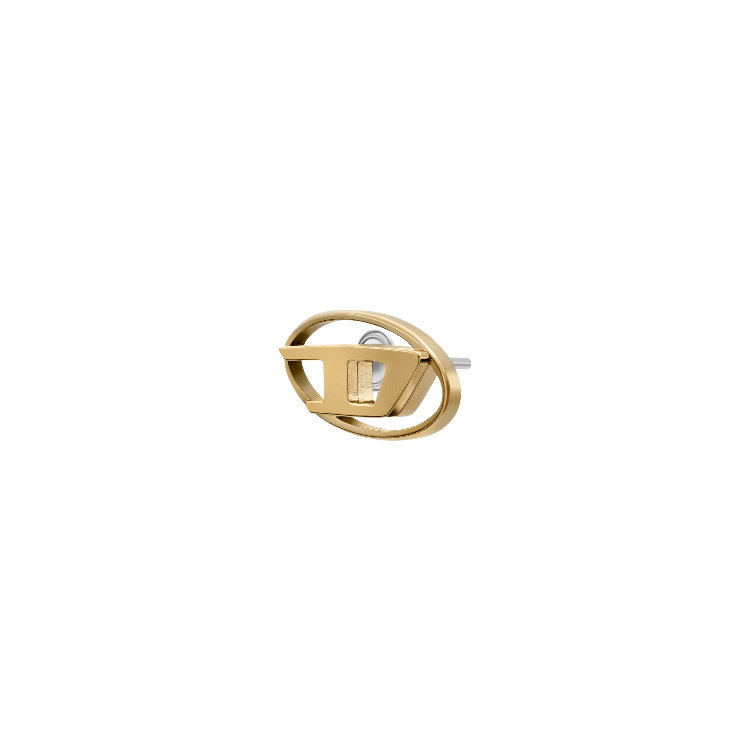 Diesel Single-Ohrstecker »Schmuck Geschenk Edelstahl OVAL D LOGO, DX1590710«
