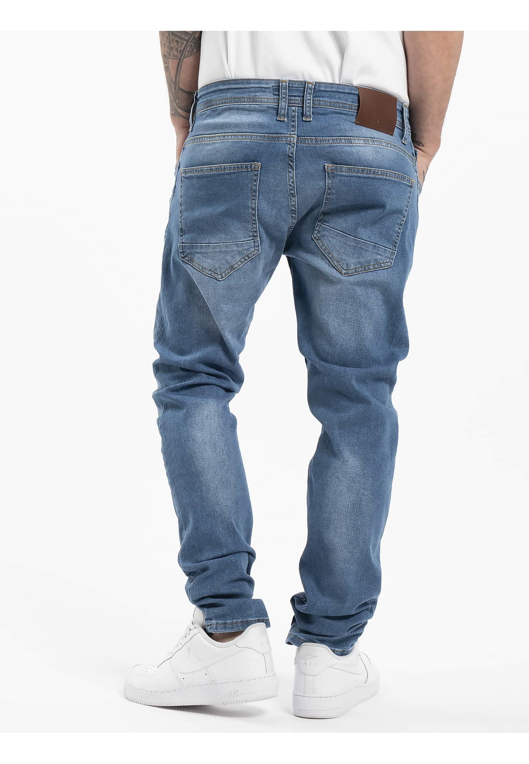 DEF Bequeme Jeans »DEF Herren Hines Slim Fit Jeans Mid«, (1 tlg.)