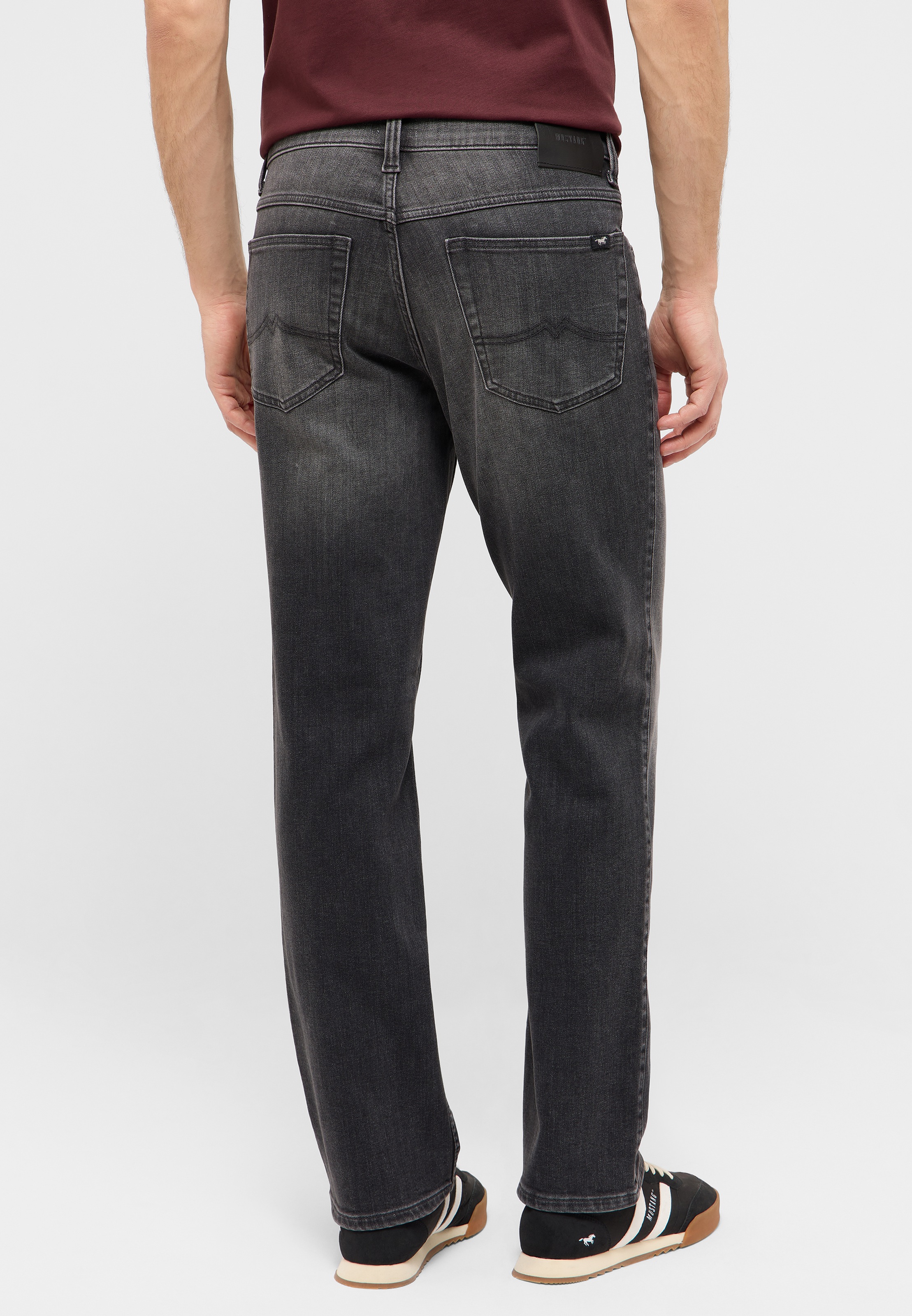 MUSTANG Thermojeans »Tramper Straight Thermo« von innen angeraut, Straight-Fit, Used-Waschung