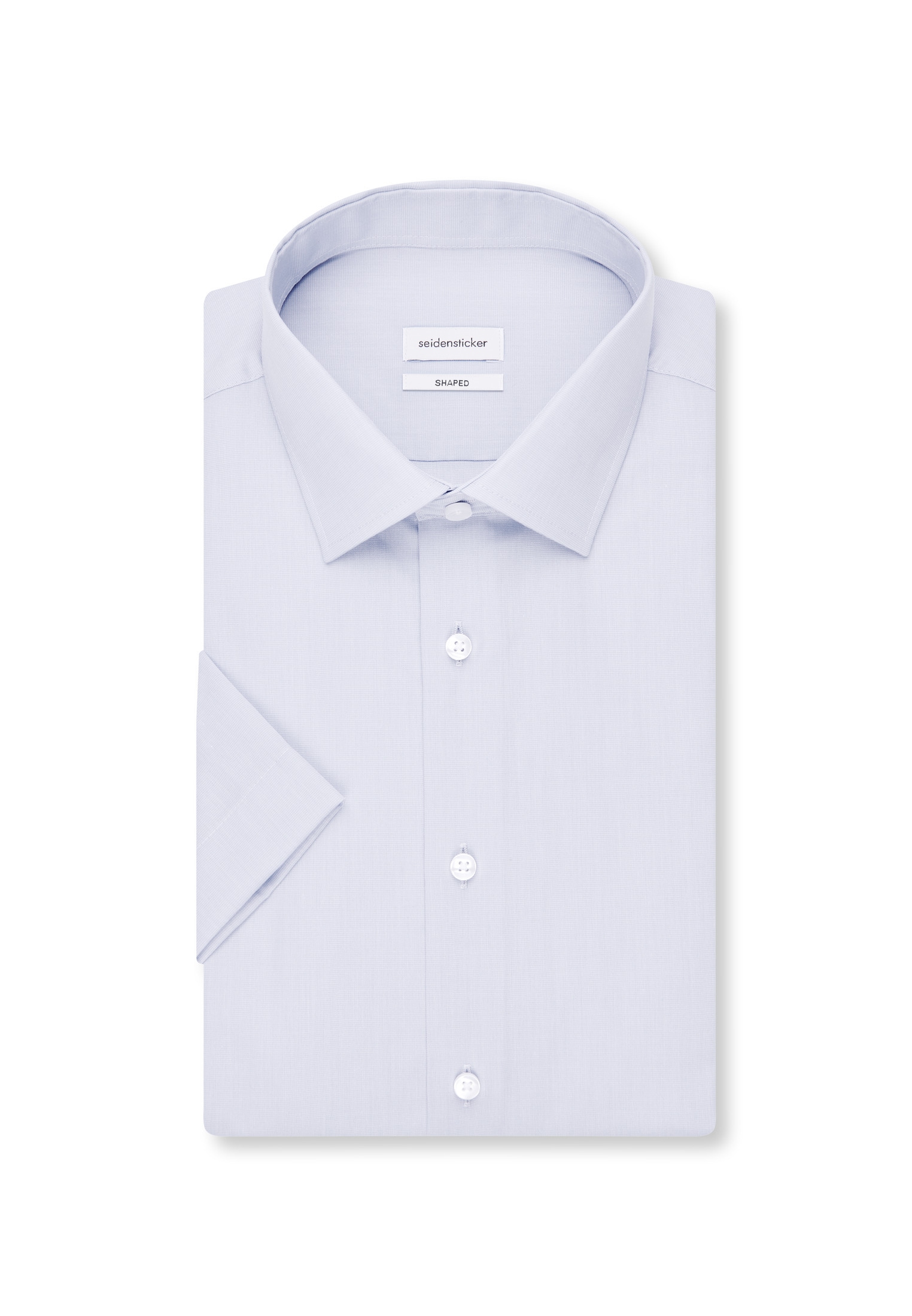 seidensticker Businesshemd »Shaped« Shaped Kurzarm Kentkragen Uni
