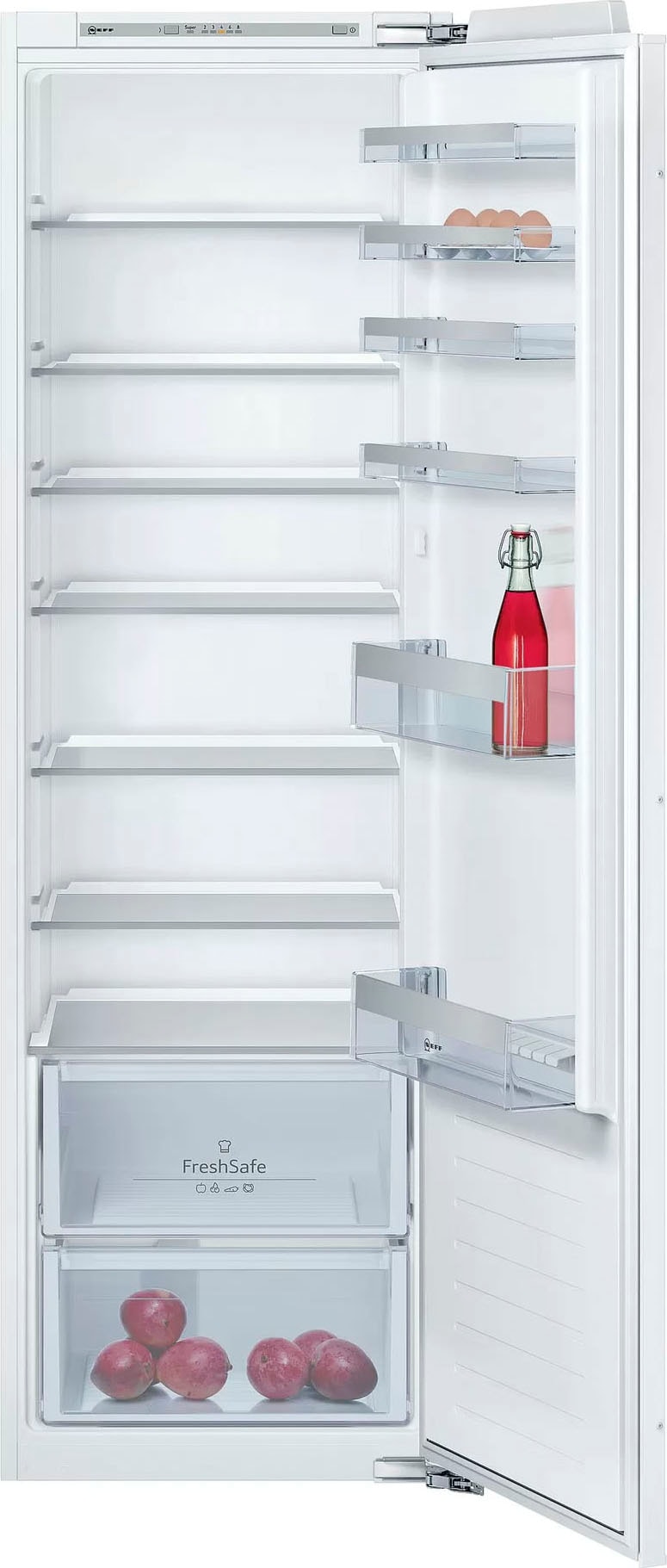 NEFF Einbaukühlschrank »KI1812FF0«, KI1812FF0, 177,2 cm hoch, 54,1 cm breit, Fresh Safe: Schublade für flexible Lagerung von Obst & Gemüse