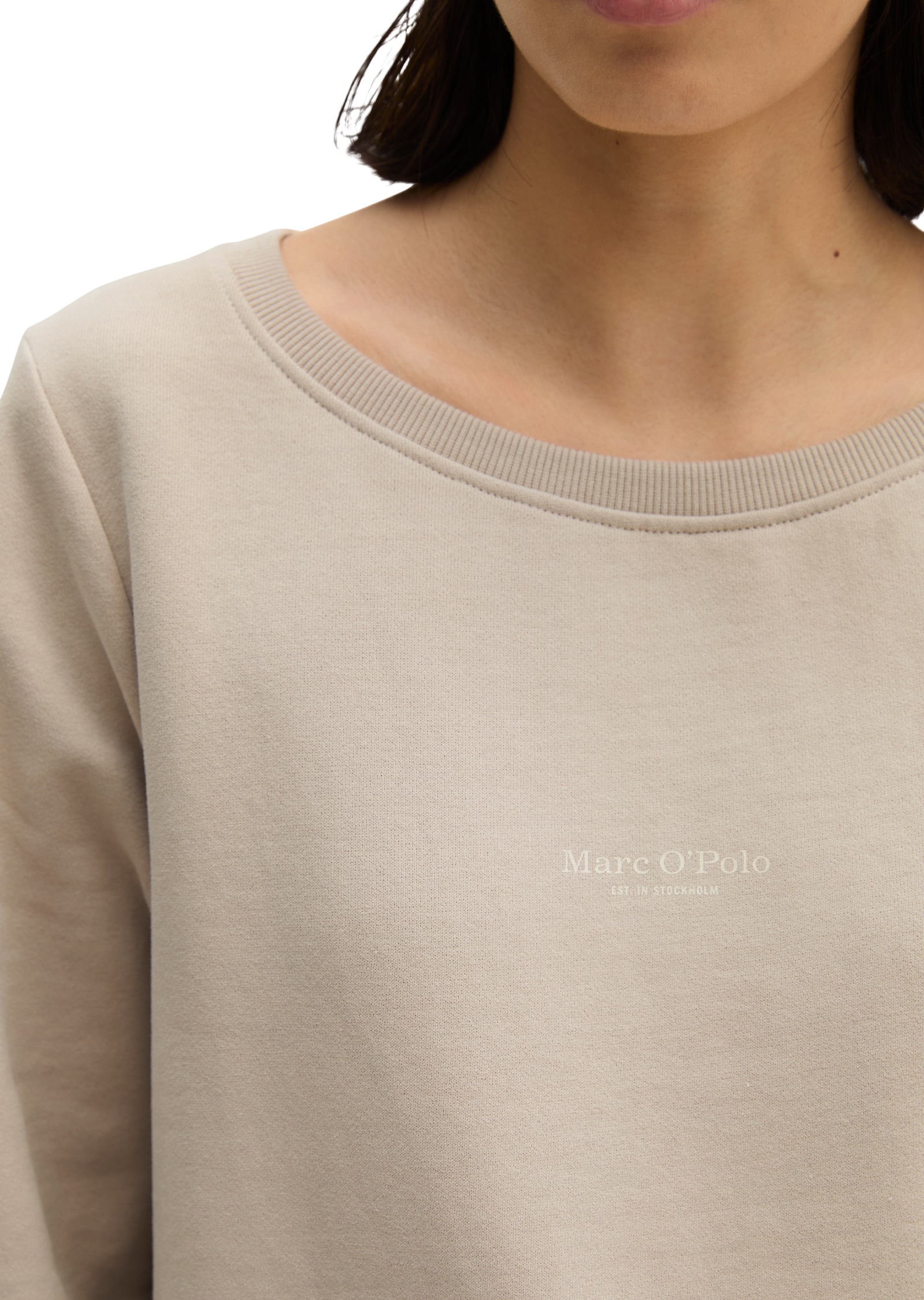 Marc O'Polo Sweatshirt »mit gepeachter Oberfläche«
